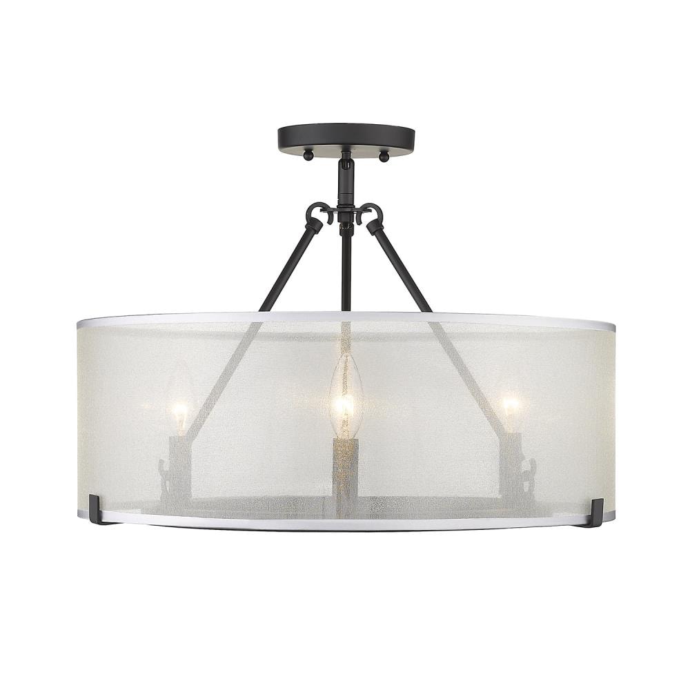 Golden Lighting 5019-3SF BLK flushmounts - View #2