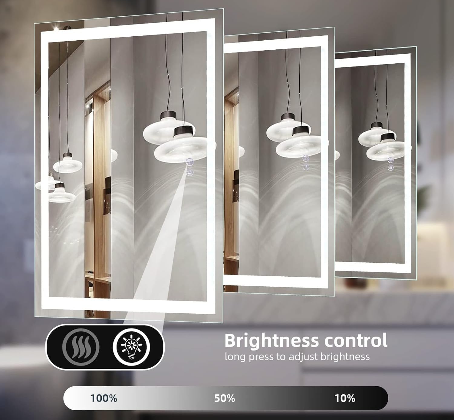 GAOMON LSPPJOK-59OQXSUENC Framed-Bath-Mirrors - View #5