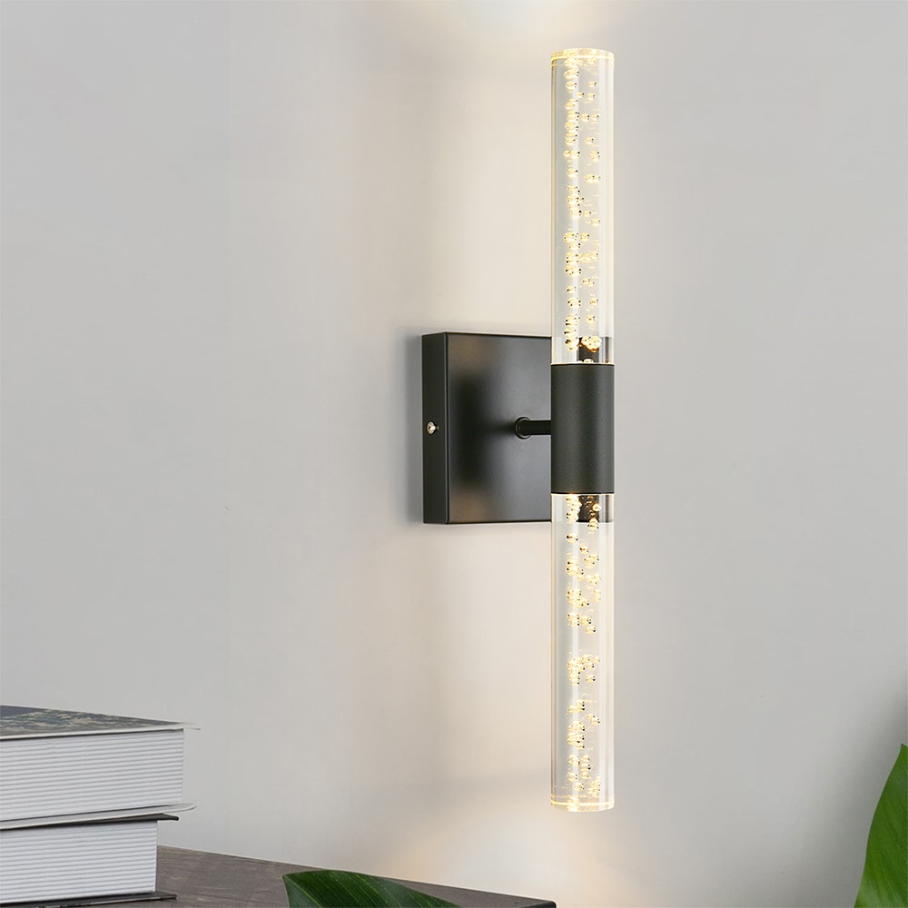 GoYeel ZW038 18.5-in 2 -Light Matte Black Integrated LED Modern/contemporary Vanity light bar