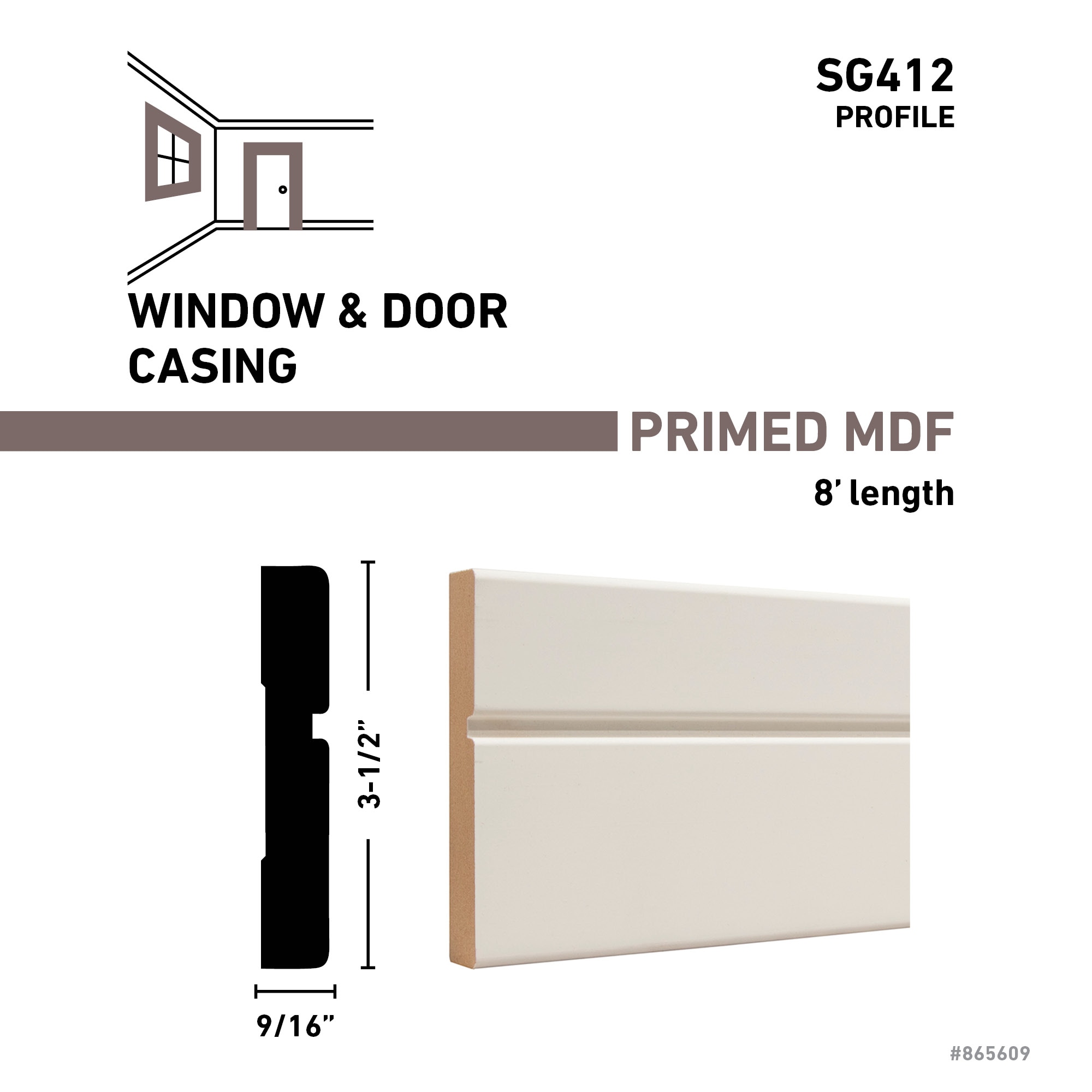 RELIABILT G 412 8 FBDPM Window-Door-Casings - View #3