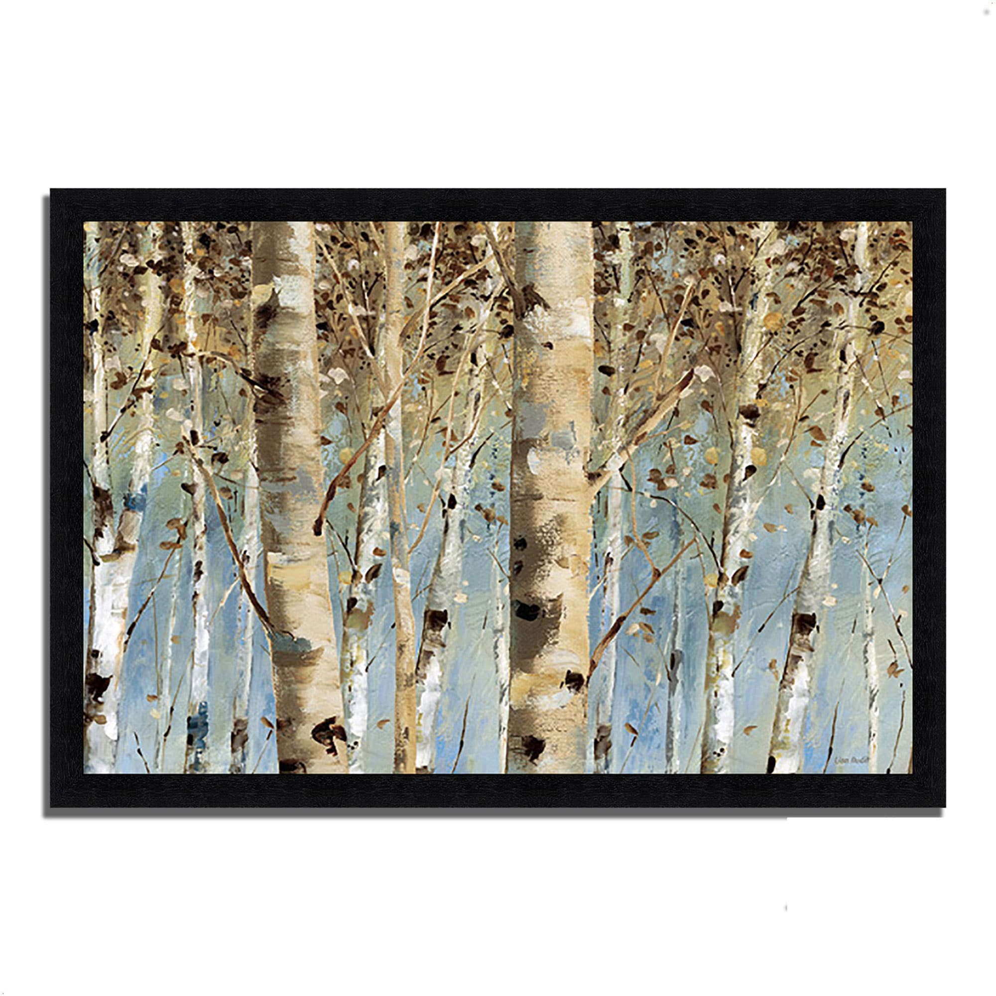 Tangletown Fine Art Black Wood Framed 27-in H x 39-in W Landscape Paper ...