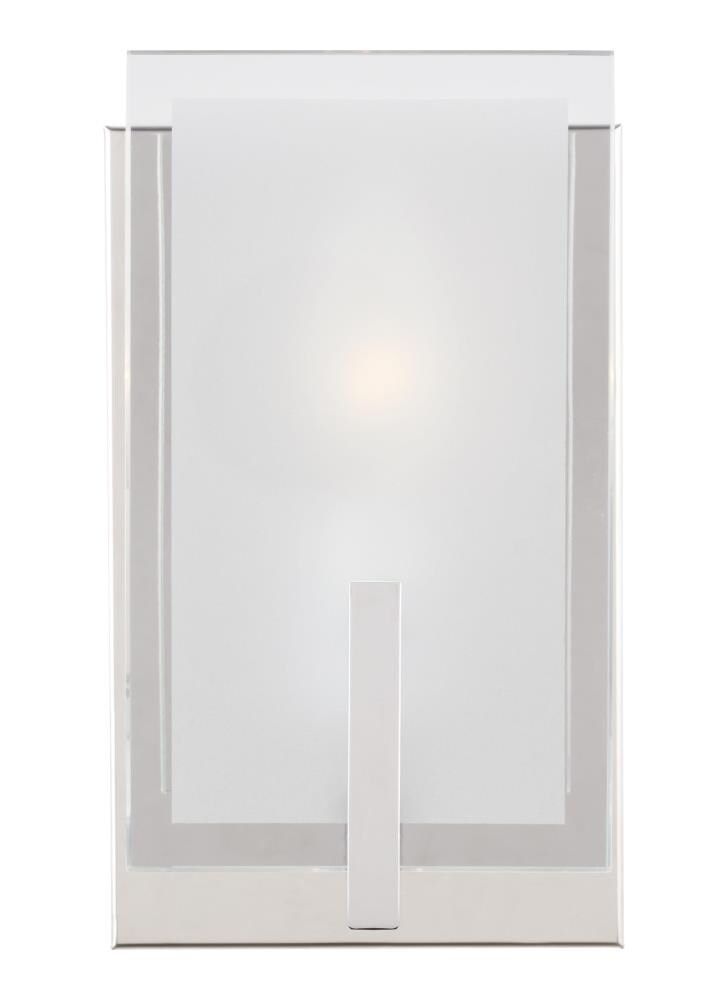 Generation Lighting 4130801-05 Syll 5-in W 1-Light Chrome Modern/Contemporary Wall Sconce