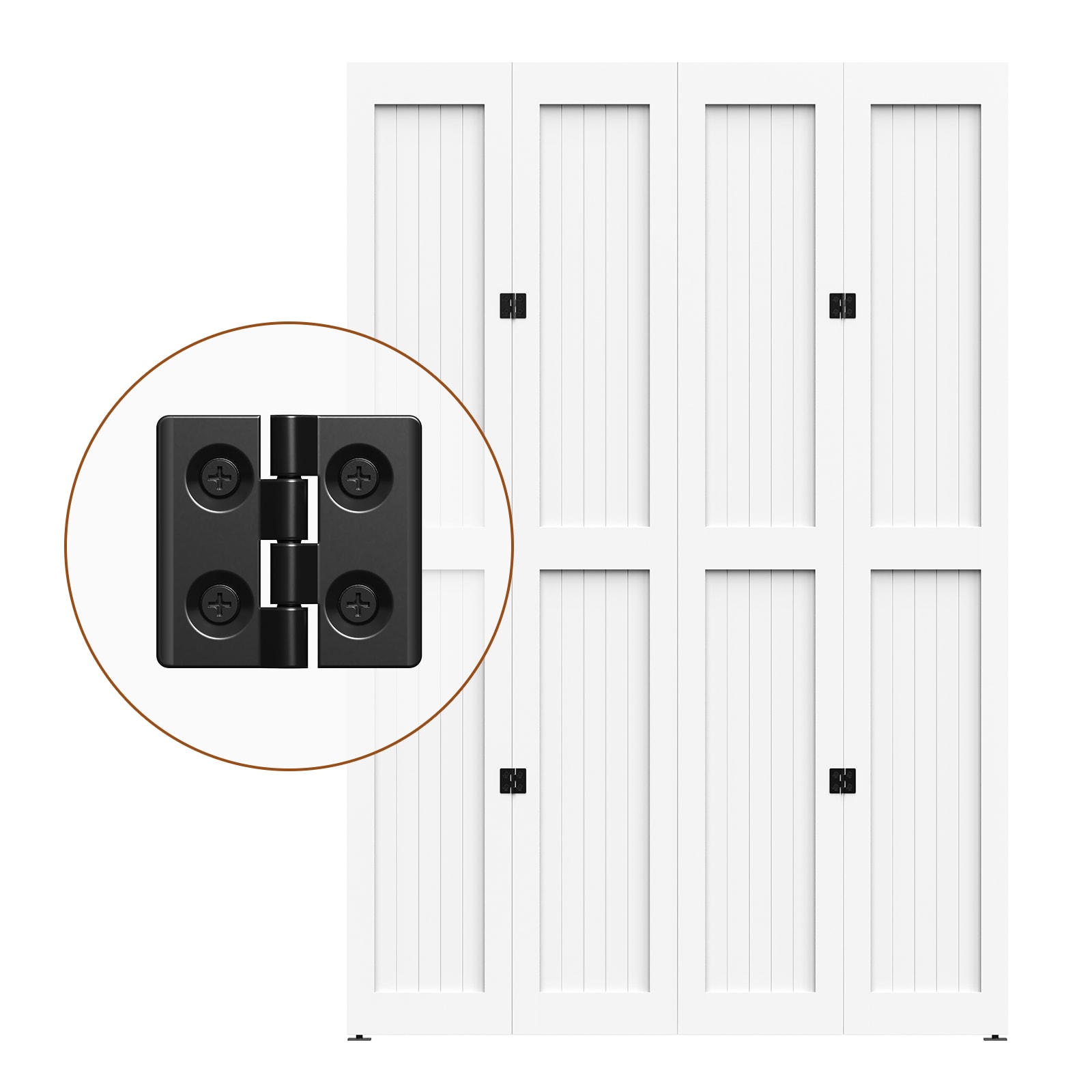 LOVMOR BF-4FT-4DOOR Barn-Door-Roller-Kits - View #6