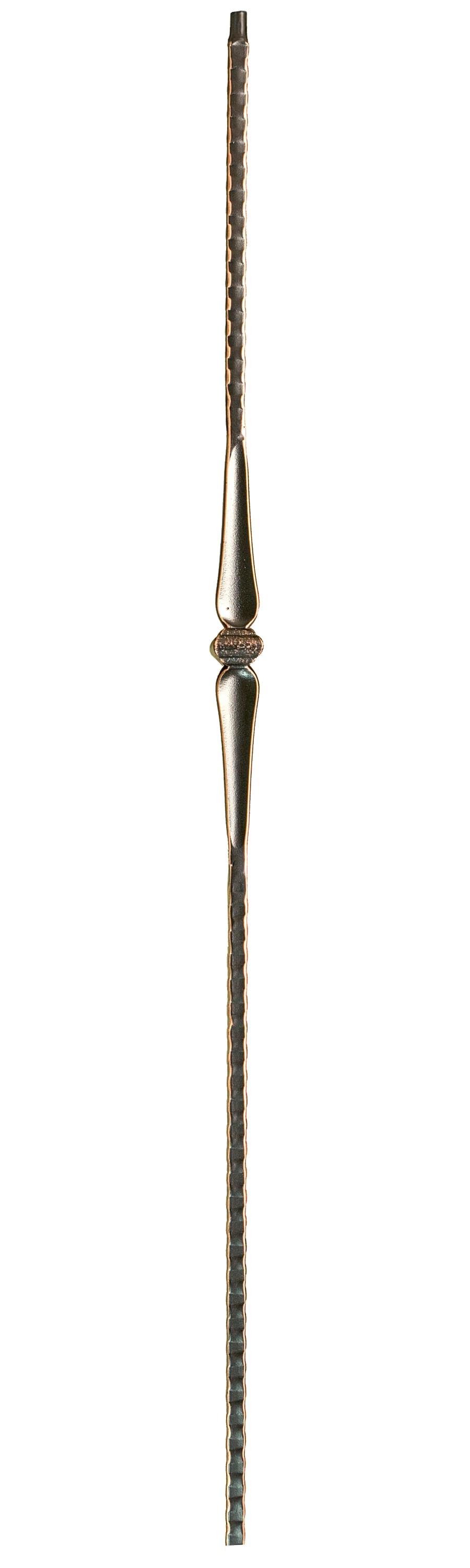 WM Coffman 801082 44-in x 0.56-in Oil Rubbed Copper Wrought Iron Pin Top Single Knuckle Stair Baluster