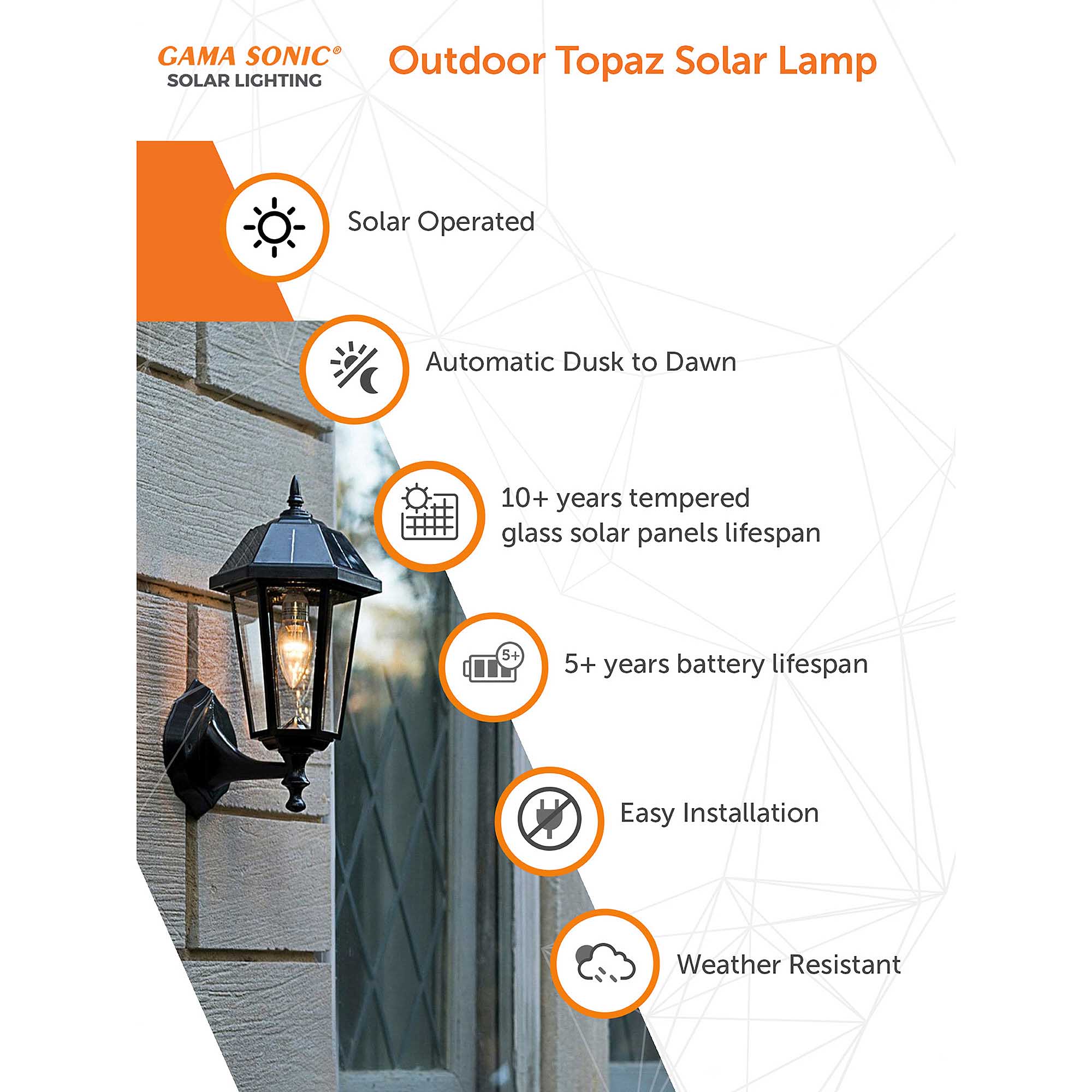 Gama Sonic Topaz 15.5-in H Black Solar LED Post Light in the Complete Post  Lights department at