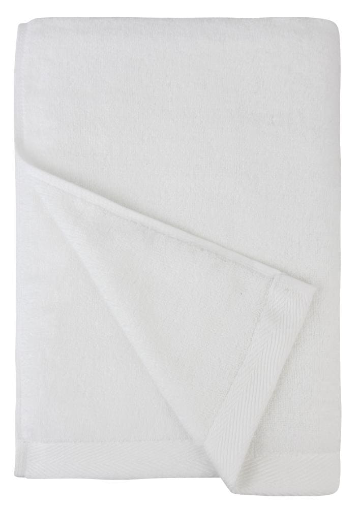 POLYTE Quick Dry Lint Free Microfiber Hand Towel, 16 x 30 in, Set of 4 (White)
