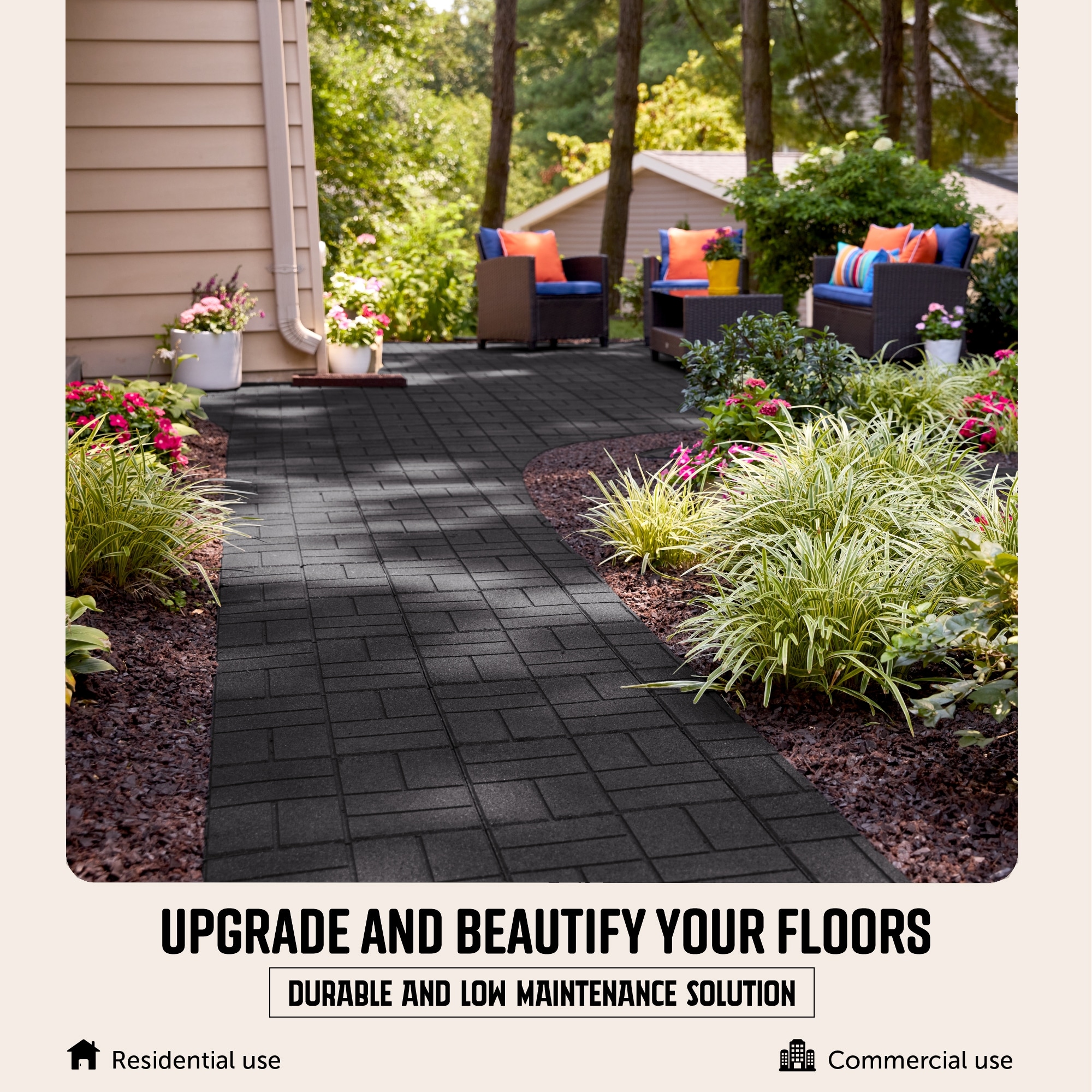 Rubberific DCPV16ILBK9 Patio-Stone-Pavers - View #6