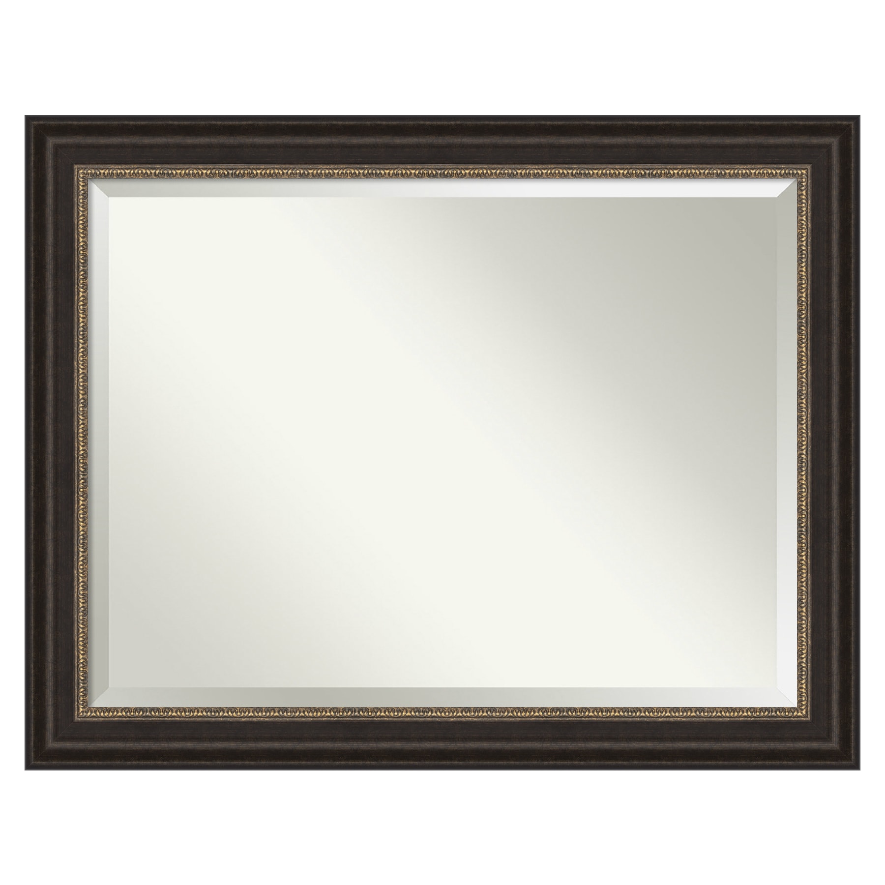 Amanti Art DSW4593679 Impact 46.25-Inches x 36.25-Inches Framed Rectangle Bathroom Vanity Mirror ( Bronze Bronze )