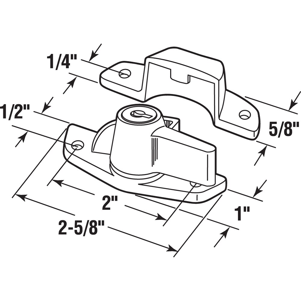 Prime-Line U 9928 Horizontal-Sliding-Window-Sash-Locks - View #2