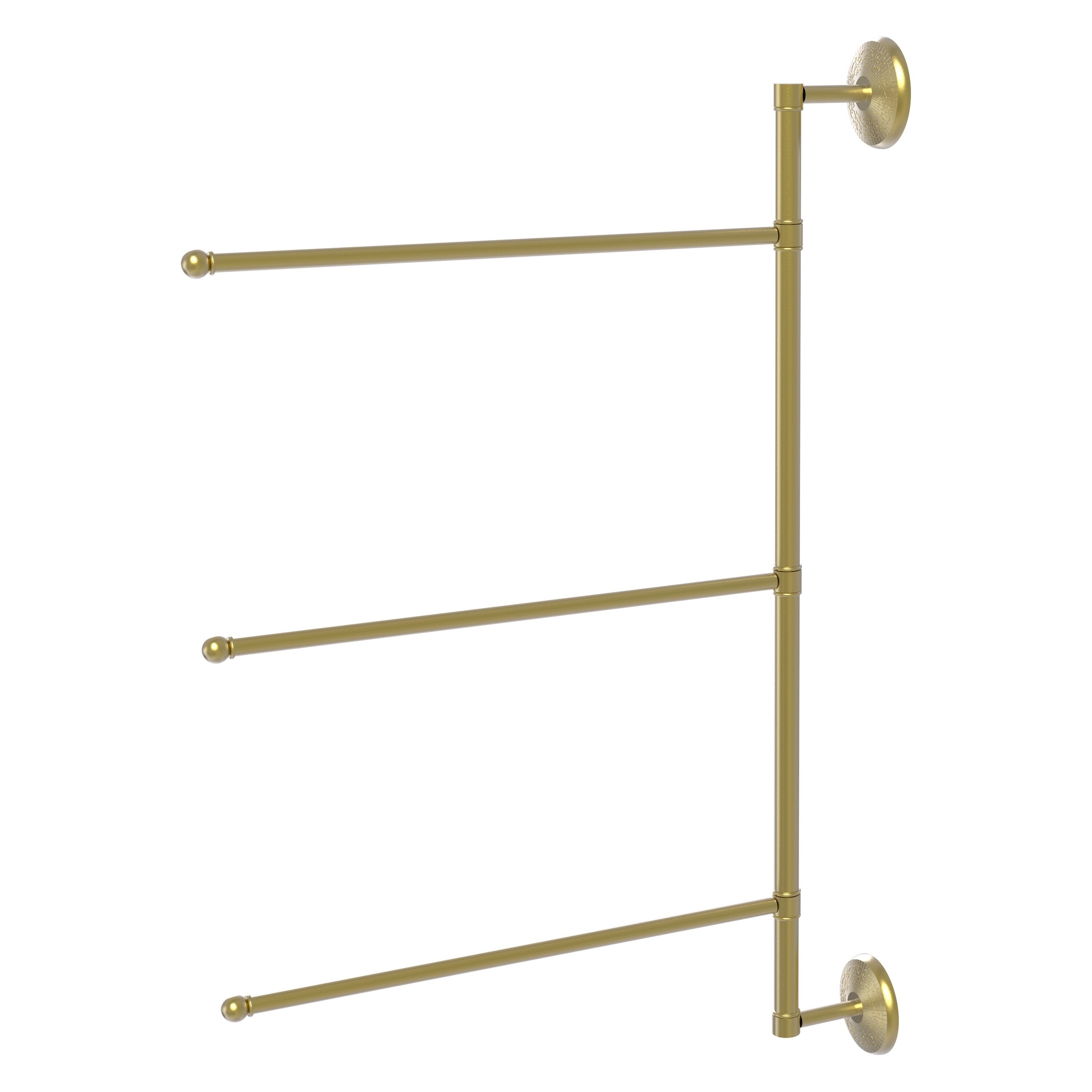 Allied Brass PMC-27/3/16/28-SBR Prestige Monte Carlo 28-in Satin Brass Wall mount Single Towel Bar