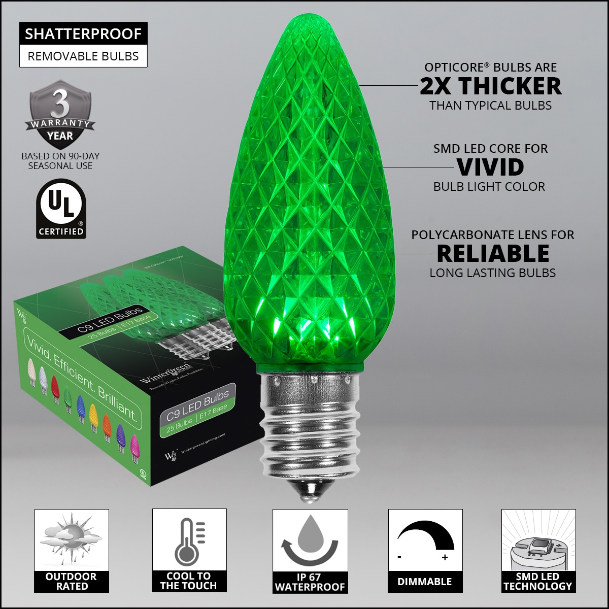 Wintergreen Lighting 80163 Christmas-String-Lights - View #4