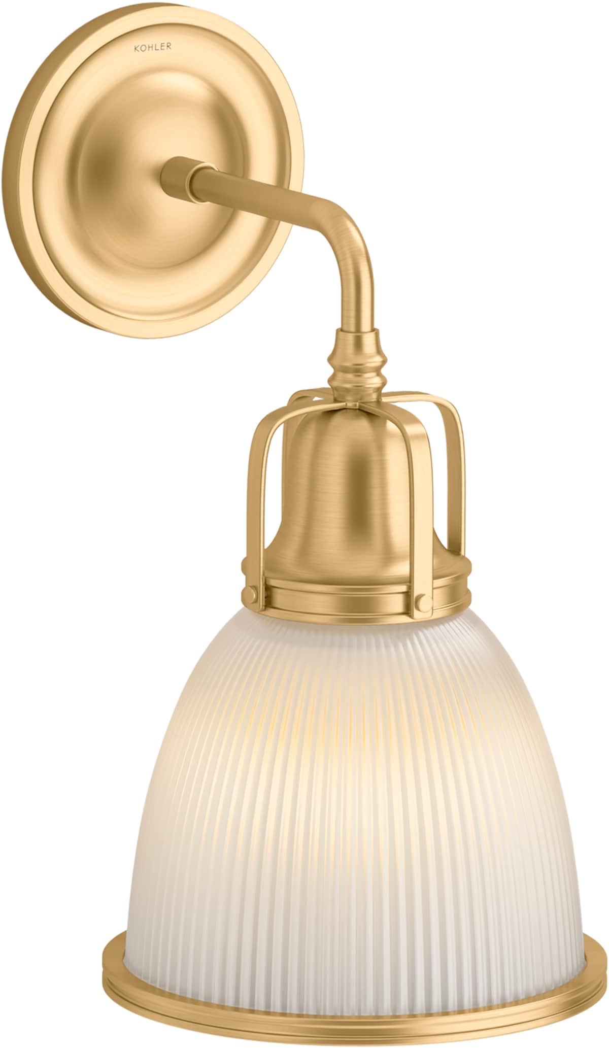 KOHLER 32281-SC01-2GL Hauksbee 7.38-in W 1 -Light Brushed Brass Wall Sconce