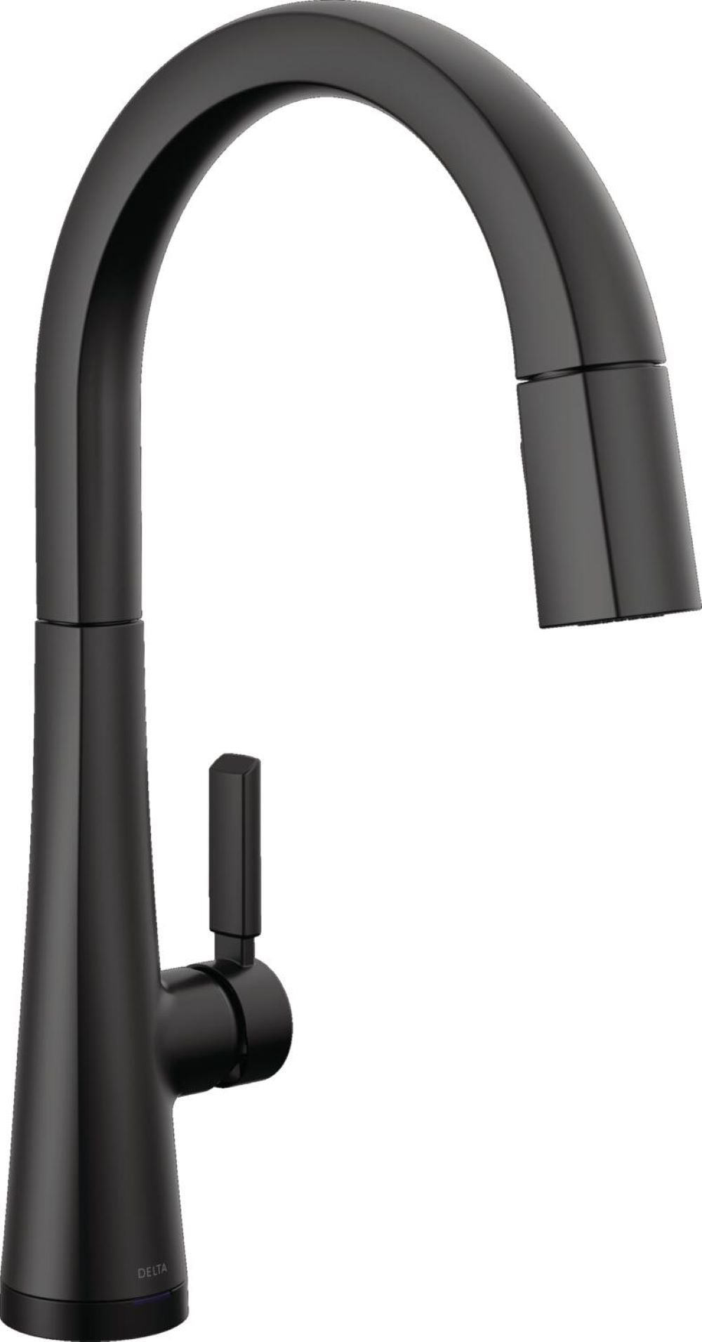Delta 9191TL-BL-DST Monrovia Matte Black Single Handle Deck-mount Touchless Pull-down Kitchen Faucet with Sprayer
