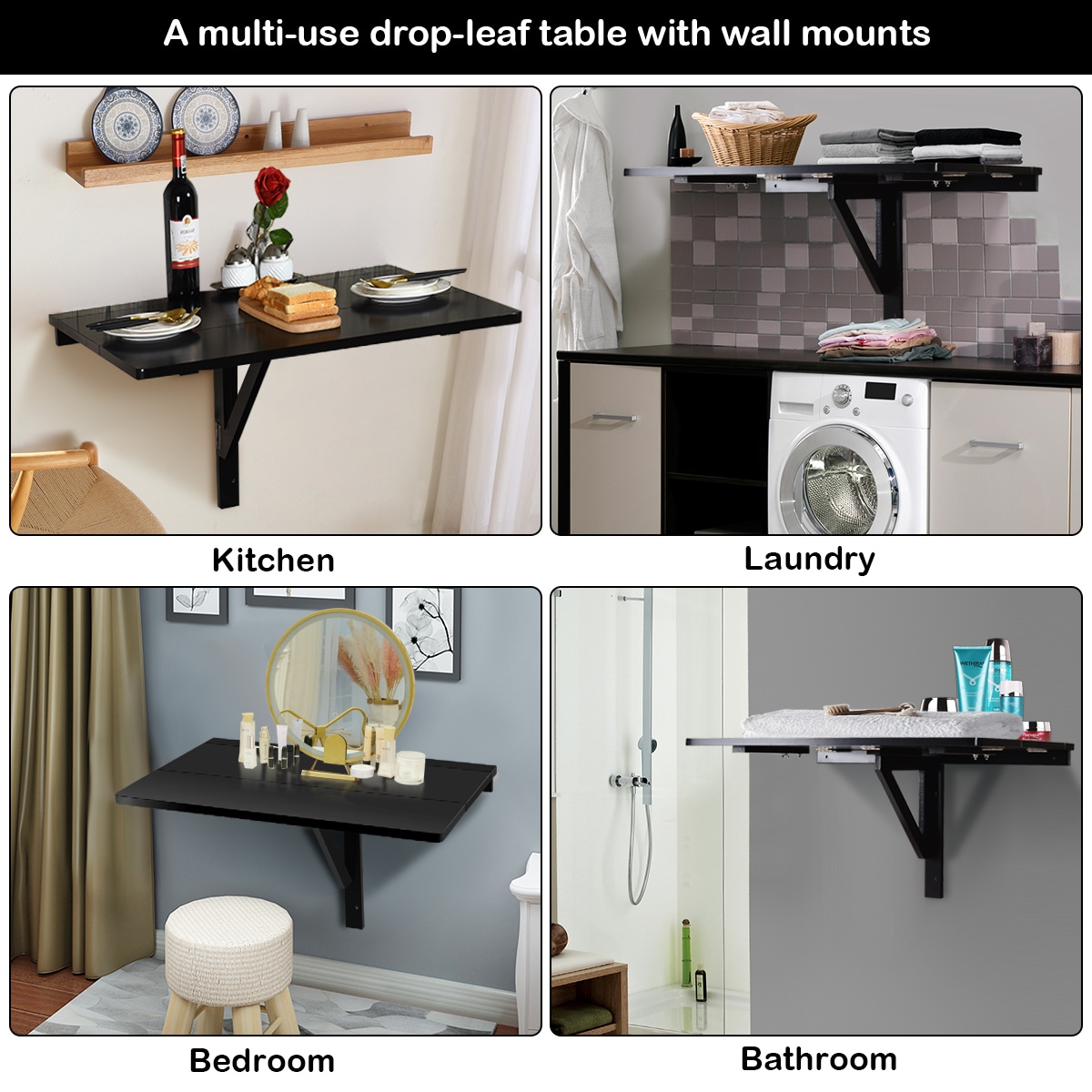Costway OGY02577 Wall-Mounted-Shelving - View #5