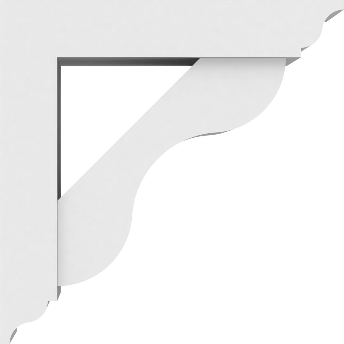 Ekena Millwork BKTP05X12X12CAR01 Exterior-Brackets-Braces - View #3