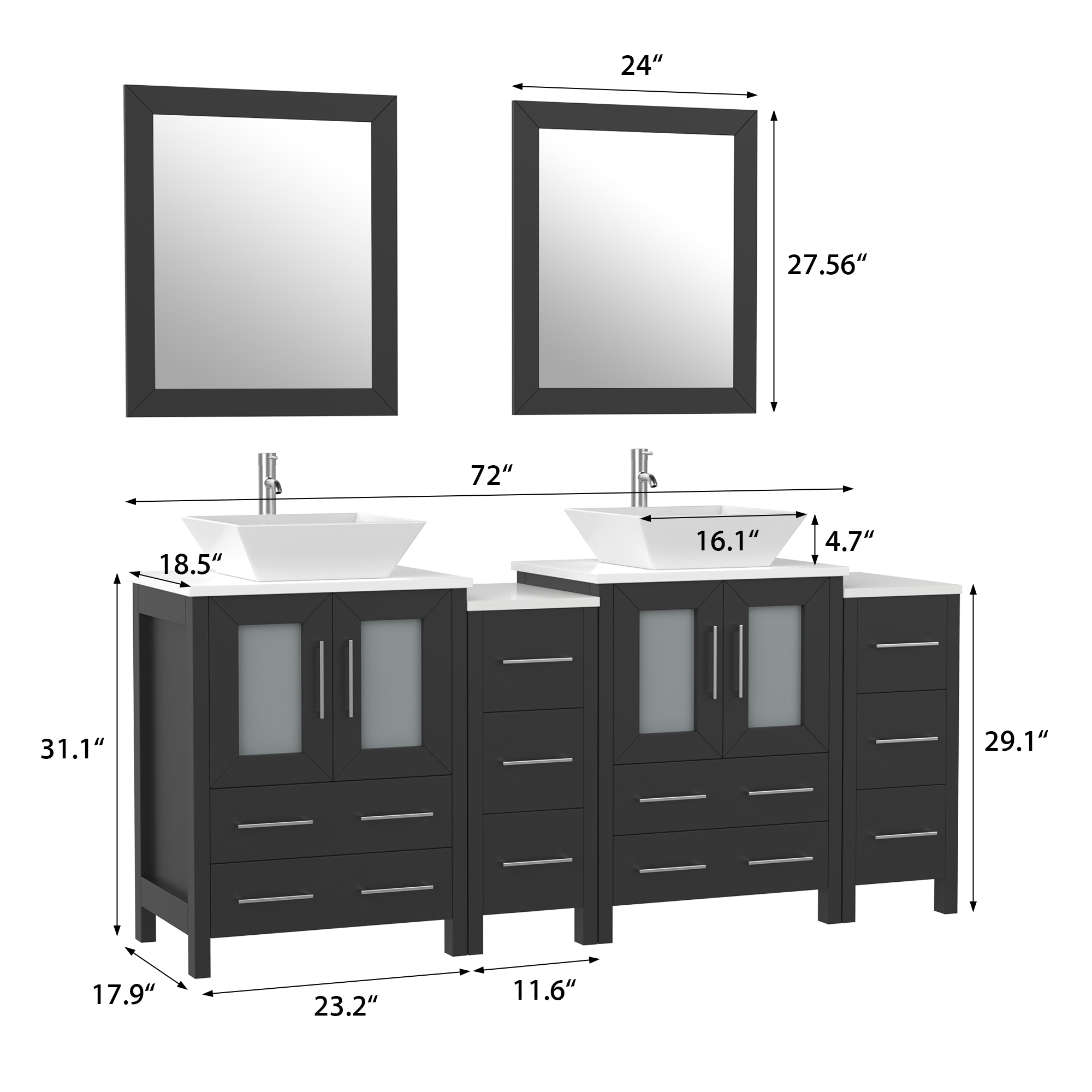 Vanity Art VA3124-72E Bath-Vanity-Combo - View #13