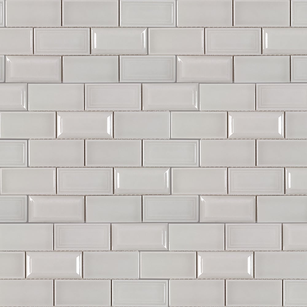 Boutique Ceramic LW0319002 Gray 11-in x 13-in Glazed Ceramic Subway Mosaic Wall Tile ( 0.95-sq ft Piece )