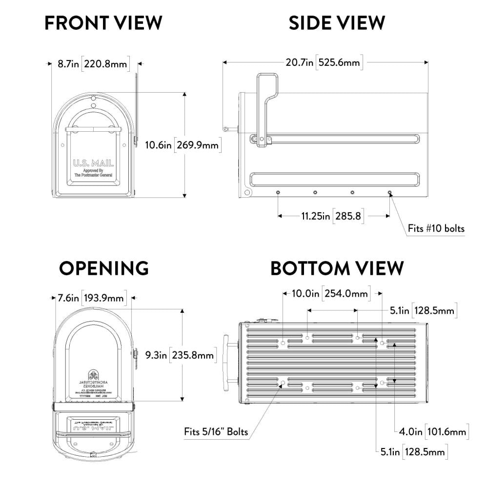 Architectural Mailboxes 7900-7R-SR mailboxes - View #7