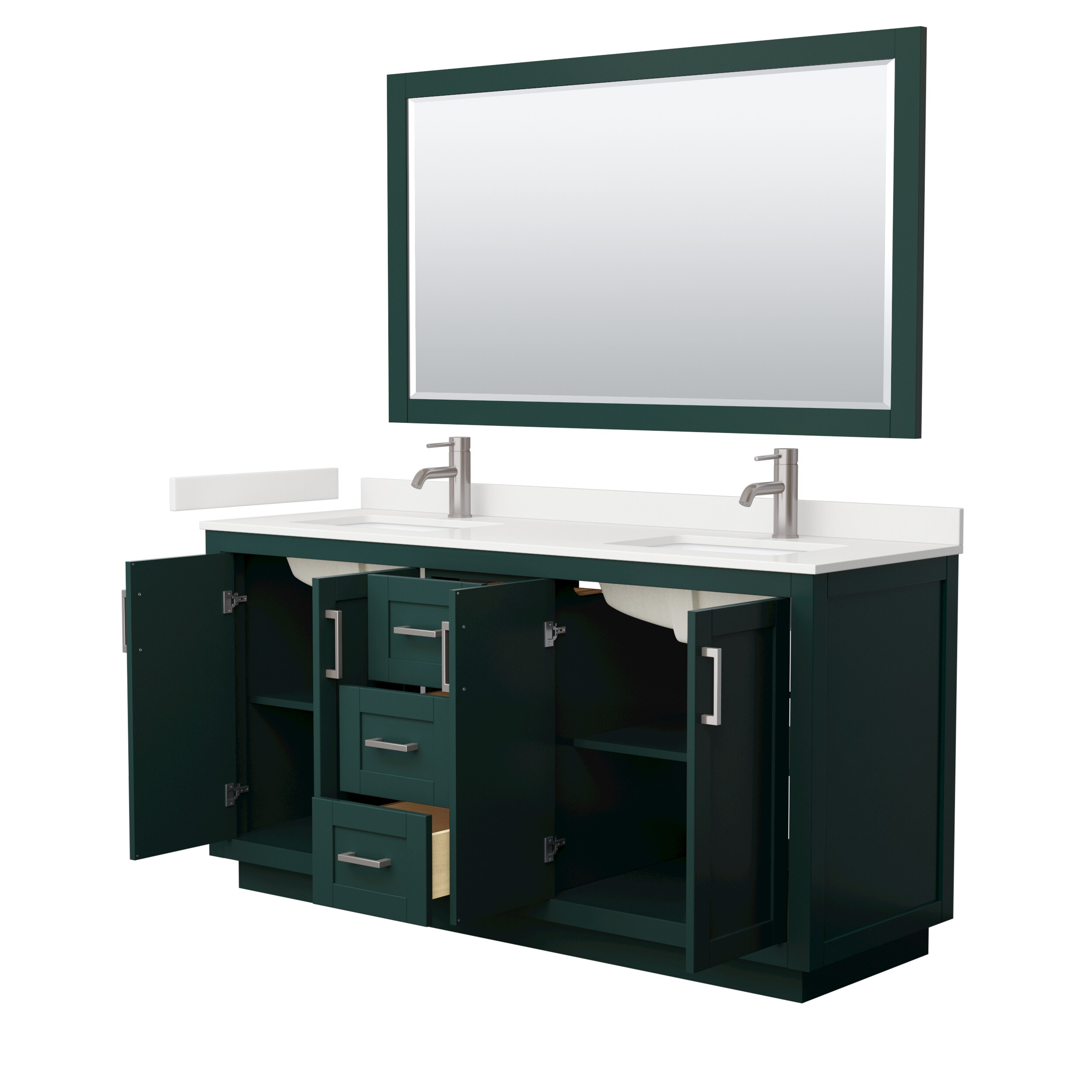 Wyndham Collection WCF292966DGEWQUNSM58 Bath-Vanity-Combo - View #3