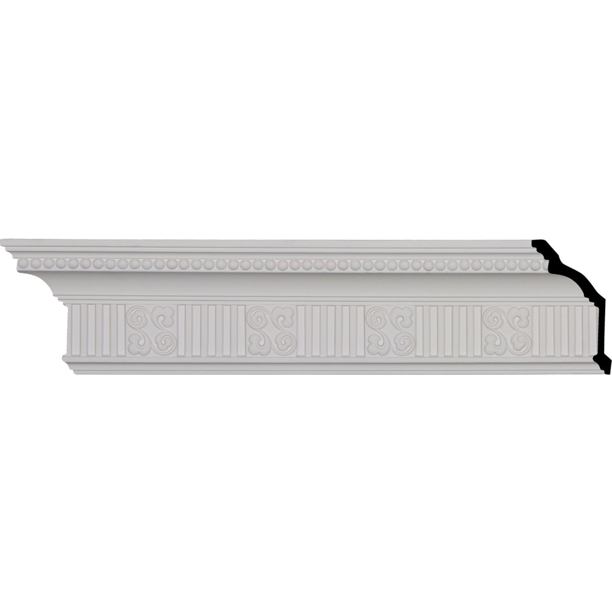 Ekena Millwork MLD05X03X05ED Edwards 5-3/8-in x 7-ft 10-1/2-in Primed Urethane Crown Moulding