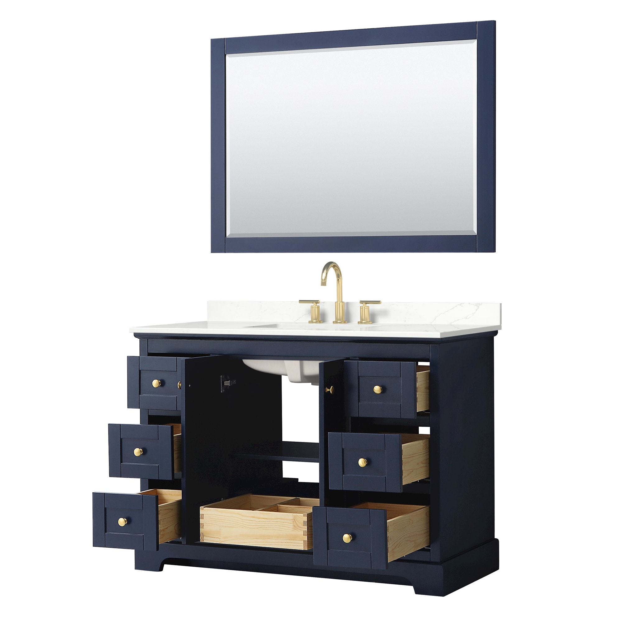 Wyndham Collection WCV232348SBLGTUS3M46 Bath-Vanity-Combo - View #3
