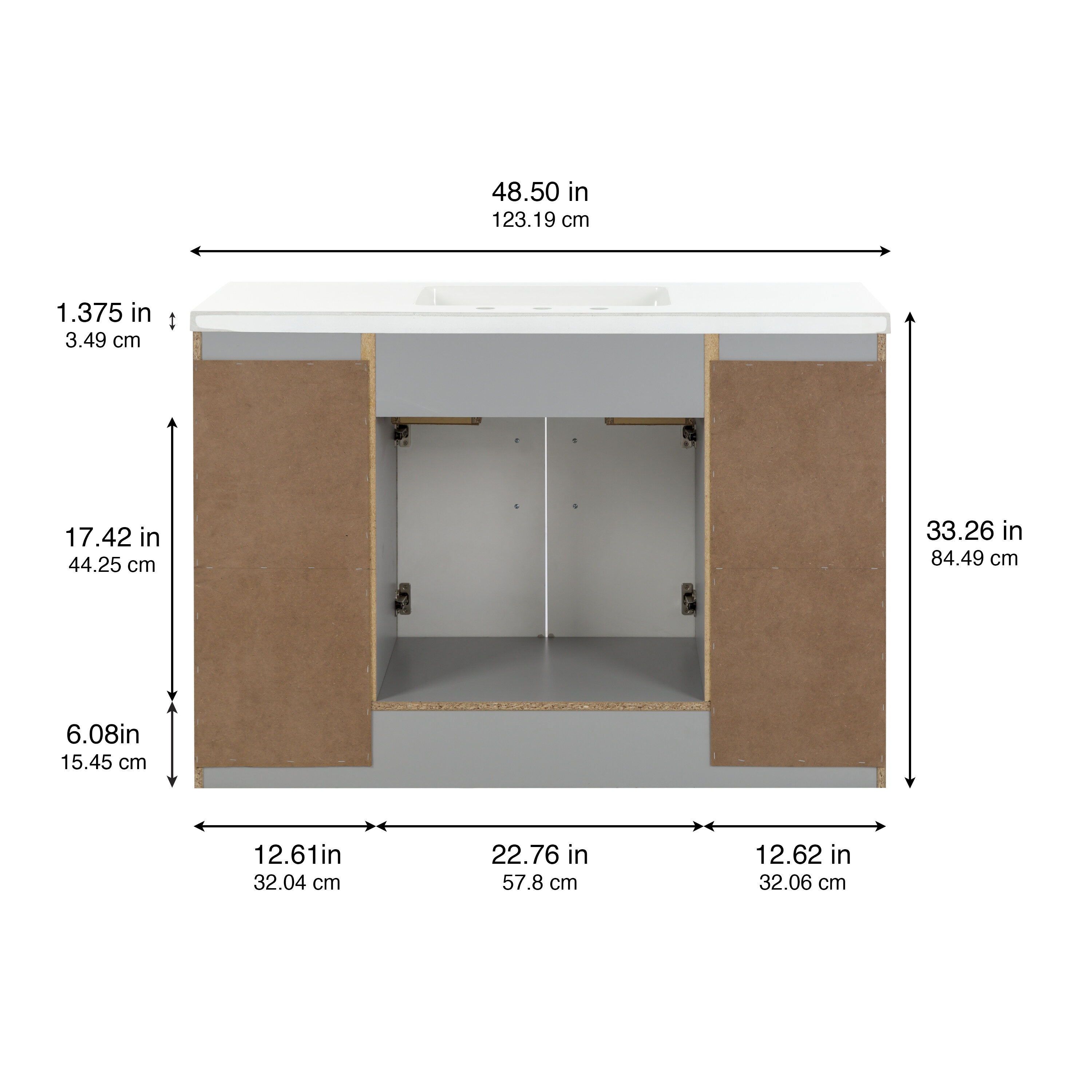 Style Selections LW24W48P2-CY Bath-Vanity-Combo - View #5