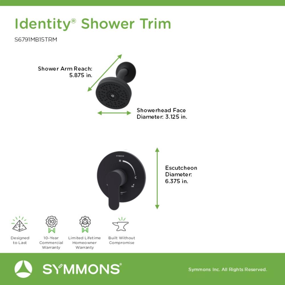 Symmons S6791MB15TRM Tub-Shower-Faucets - View #2