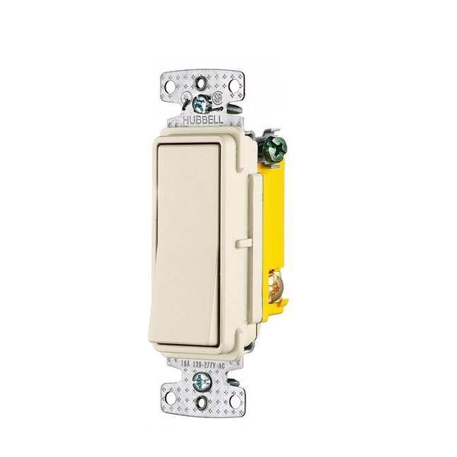 Hubbell X-Clamp 15-amp Single-Pole White Rocker Residential/Commercial Light Switch (5-Pack) Hubbell X-Clamp 15-amp Single-Pole White Rocker Residential/Commercial Light Switch (5-Pack)