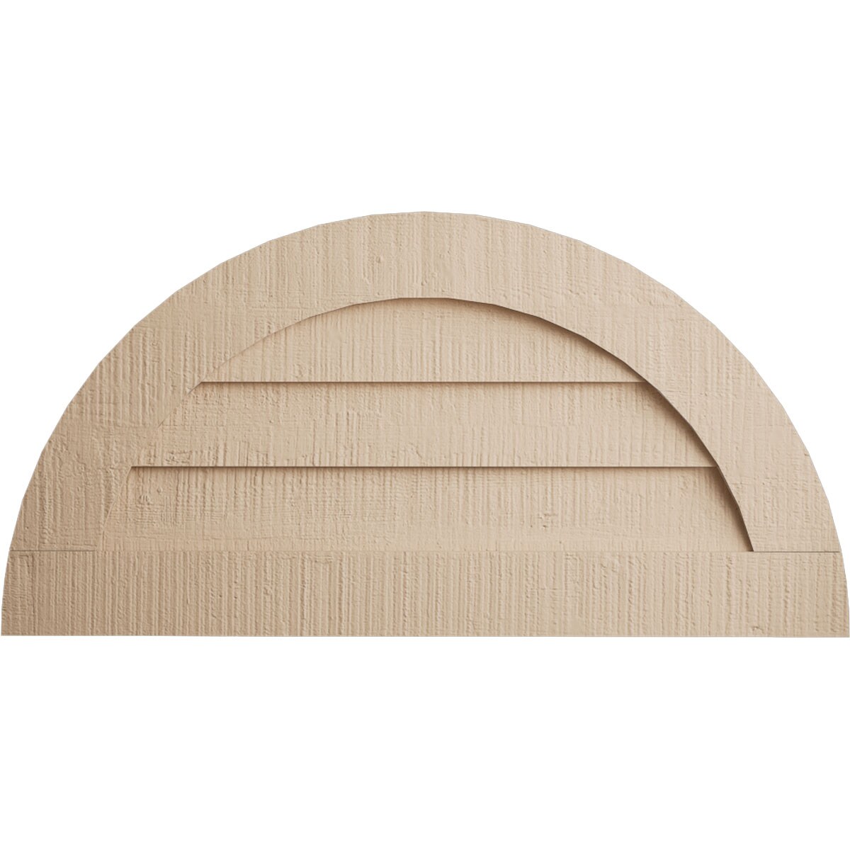 Ekena Millwork GVURHR36X18DRCPR 36-Inches x 18-Inches Rough Cedar Round Urethane Gable Louver Vent