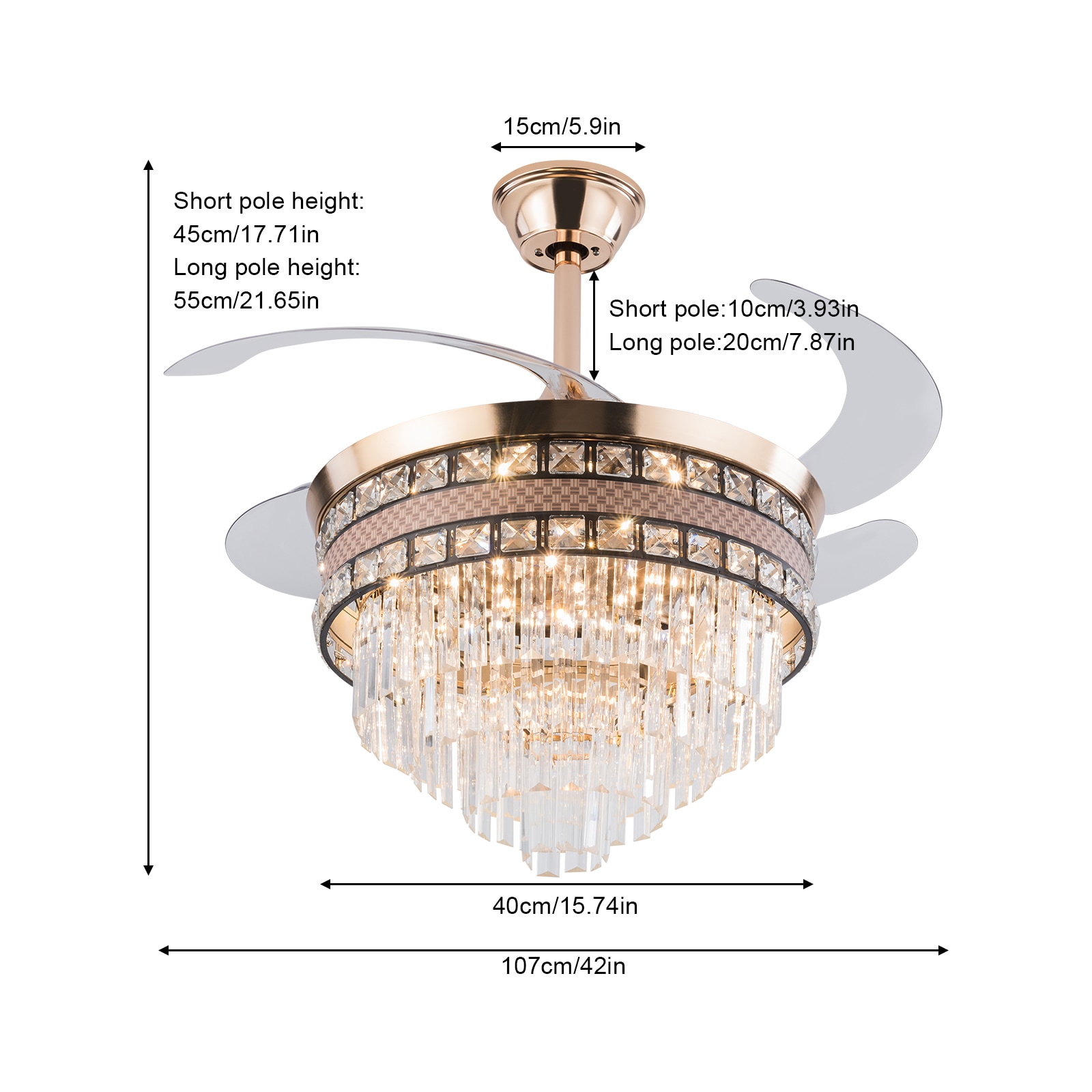 Oukaning JZUCOD-00690099 Ceiling-Fans - View #5