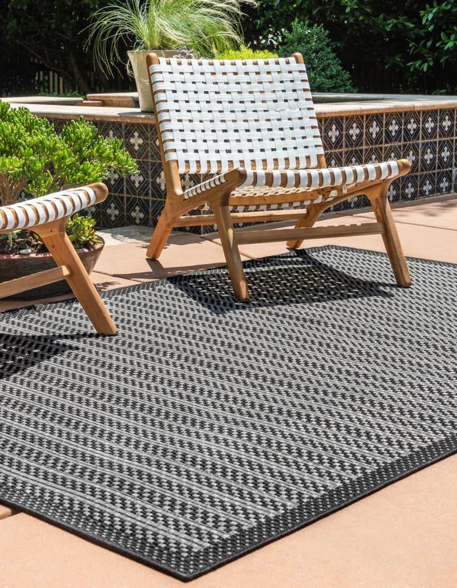 Concepts 2-Pack Striped Door Floor Mat - Indoor Outdoor Rug