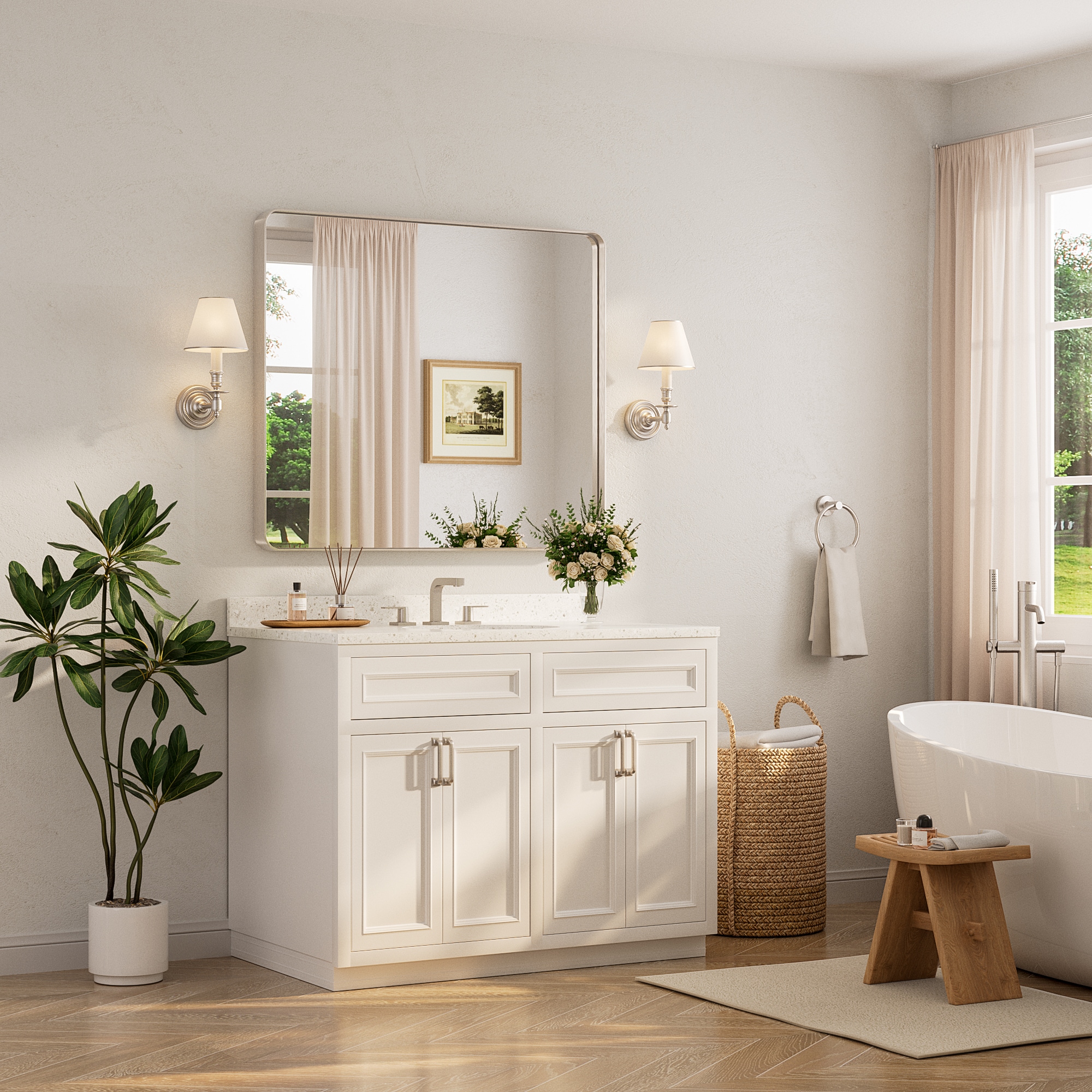 TETOTE LSC-TE-4236NI-B15 Framed-Bath-Mirrors - View #2