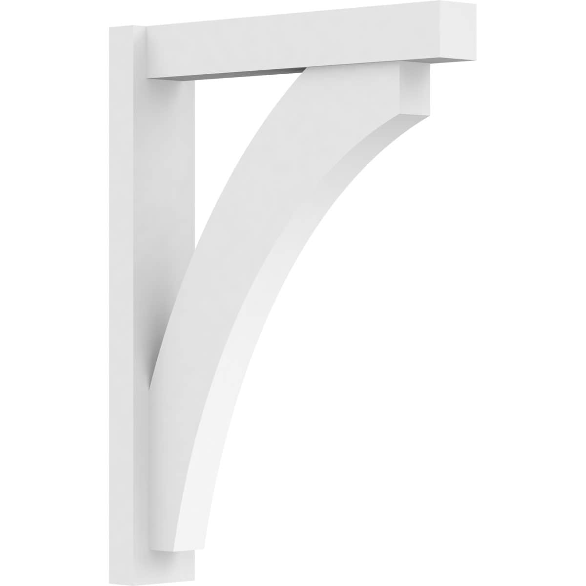 Ekena Millwork OUTP05X24X32THR05 5-in W X 24-in D X 32-in H Thorton Architectural Grade PVC Outlooker with Block Ends