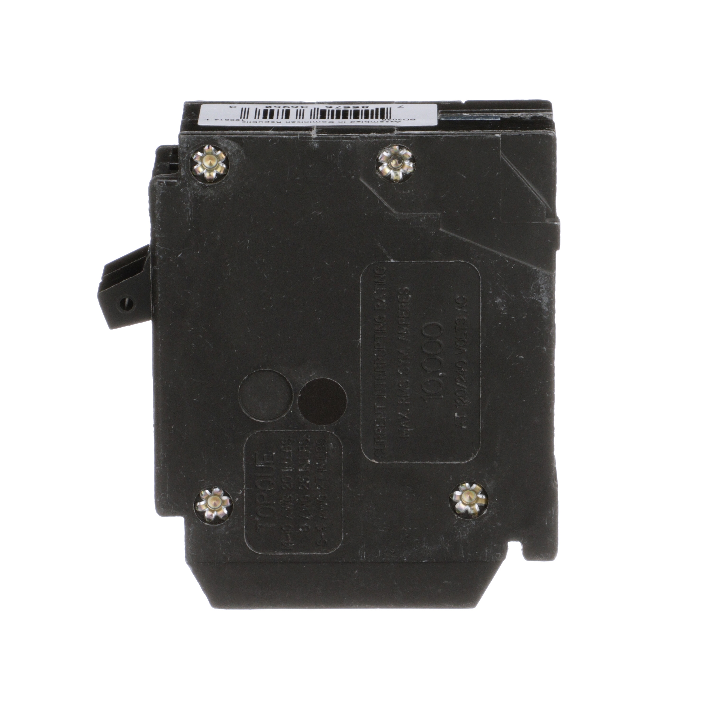 Eaton Type BR 30-amp 2-Pole Tandem Circuit Breaker In The Circuit ...