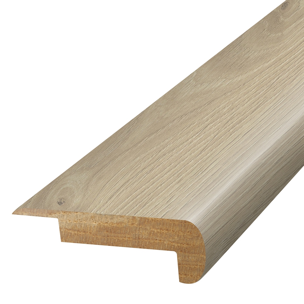 Project Source Mapleford Oak 3/4-in T x 2-1/4-in W x 78.7-in L Prefinished Laminate wood Stair Nosing Floor Moulding Trim