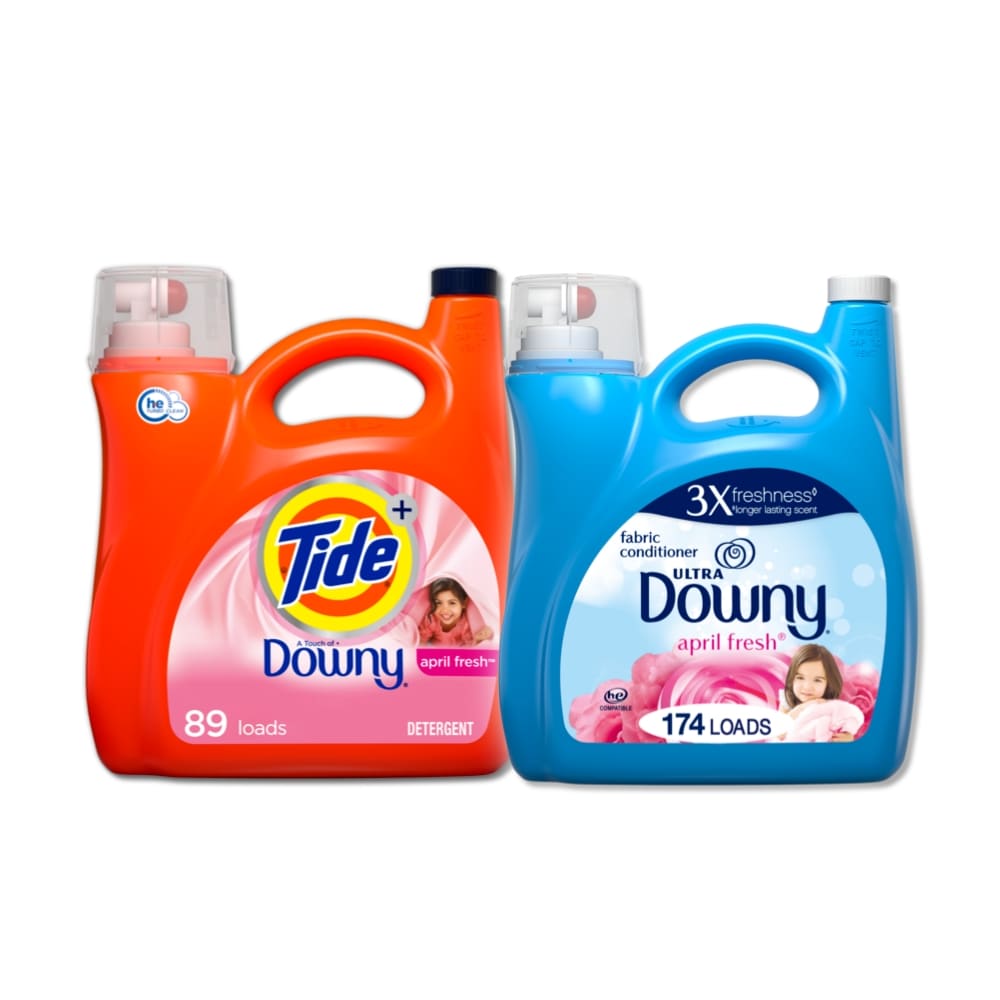Tide Liquid Laundry Detergent with Touch of Downy, April Fresh, 74 loads,  115 fl oz : : Health & Personal Care