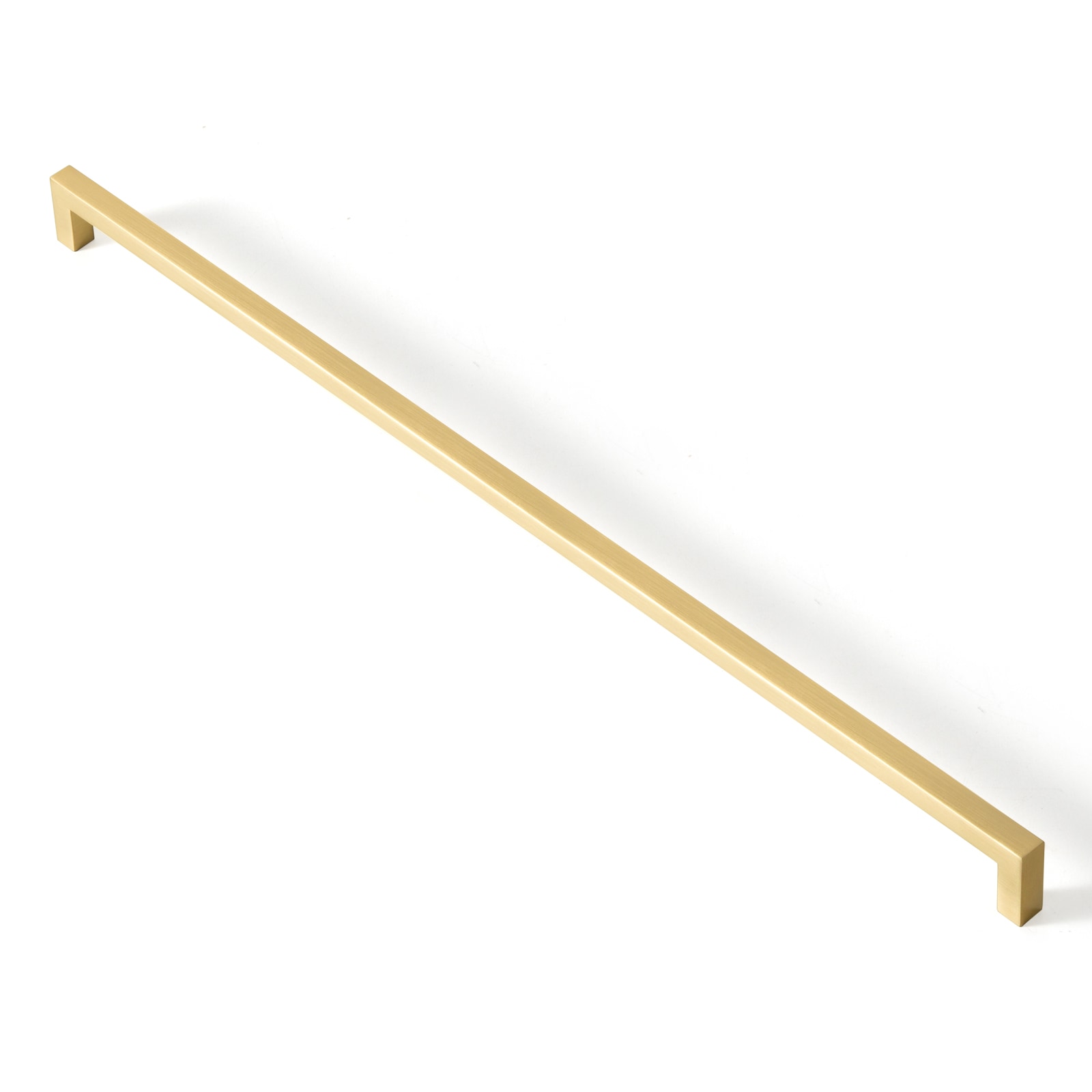 Miaokesen 9335TLS-320 12-5/8-in , 320mm Center to Center Light Brushed Brass Rectangular Handle Drawer Pulls 6 -Pack