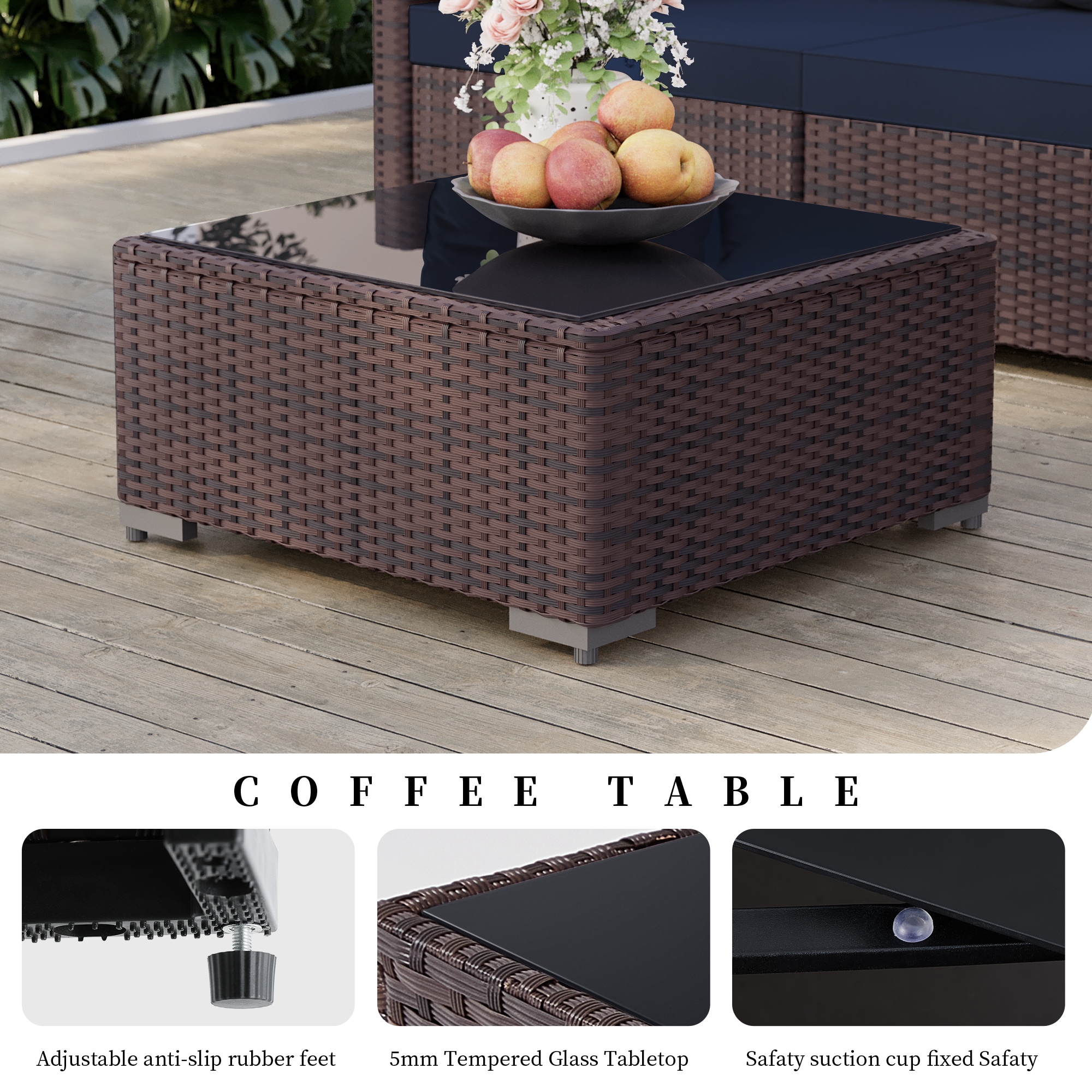 UPHA PL-3CZ-M42DK-Z2 Patio-Conversation-Sets - View #8