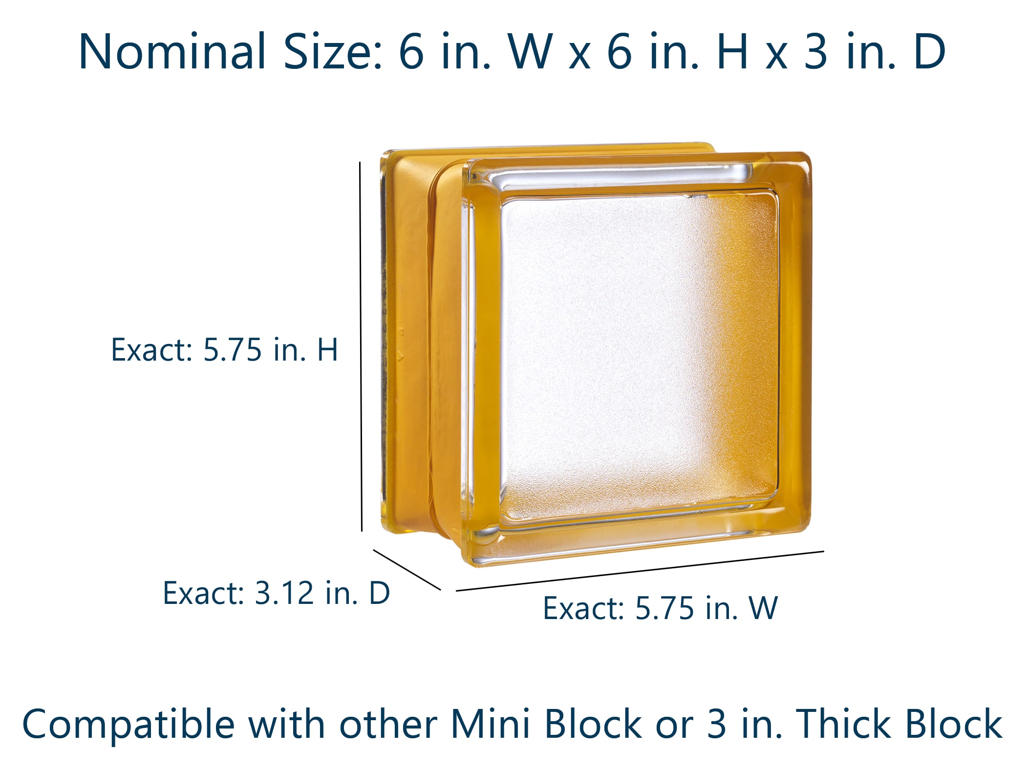 myMINIGLASS 122440C Glass-Block - View #3