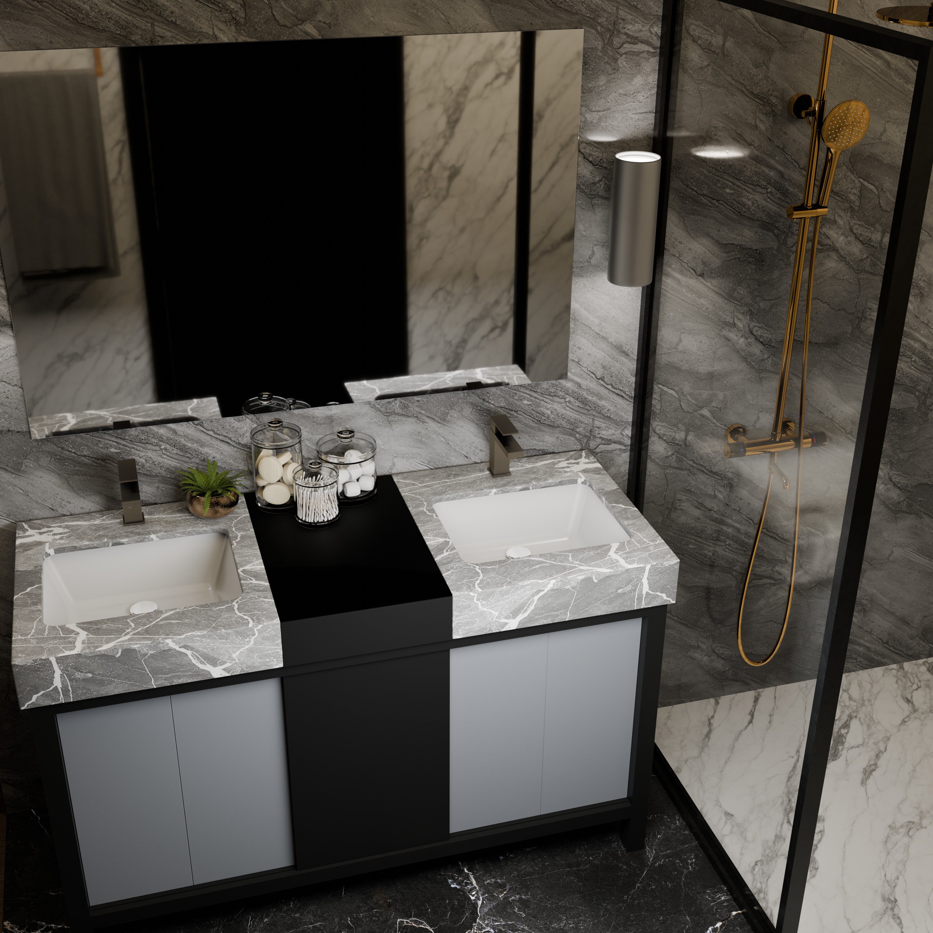 Lexora LZ342255SLIS000 Bath-Vanity-Combo - View #12