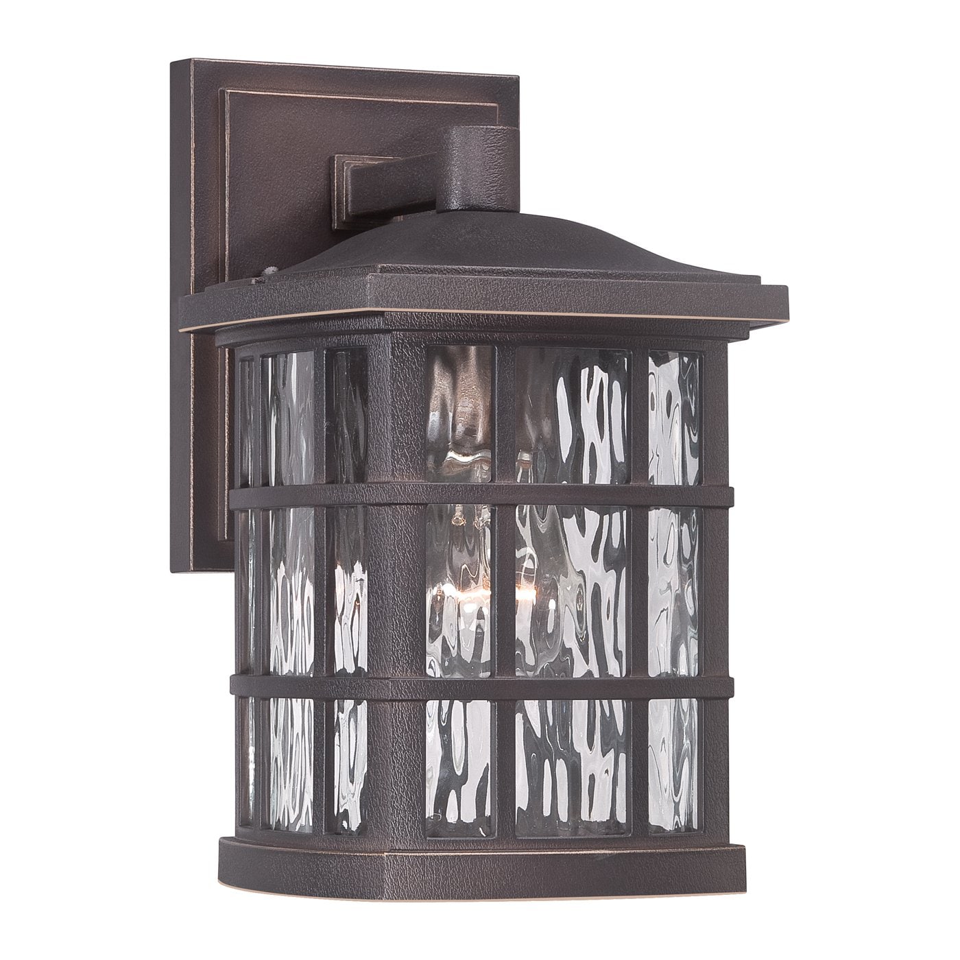 Quoizel SNN8406PN Stonington 1 -Light 10.0-in H Bronze Hardwired Outdoor Wall Light