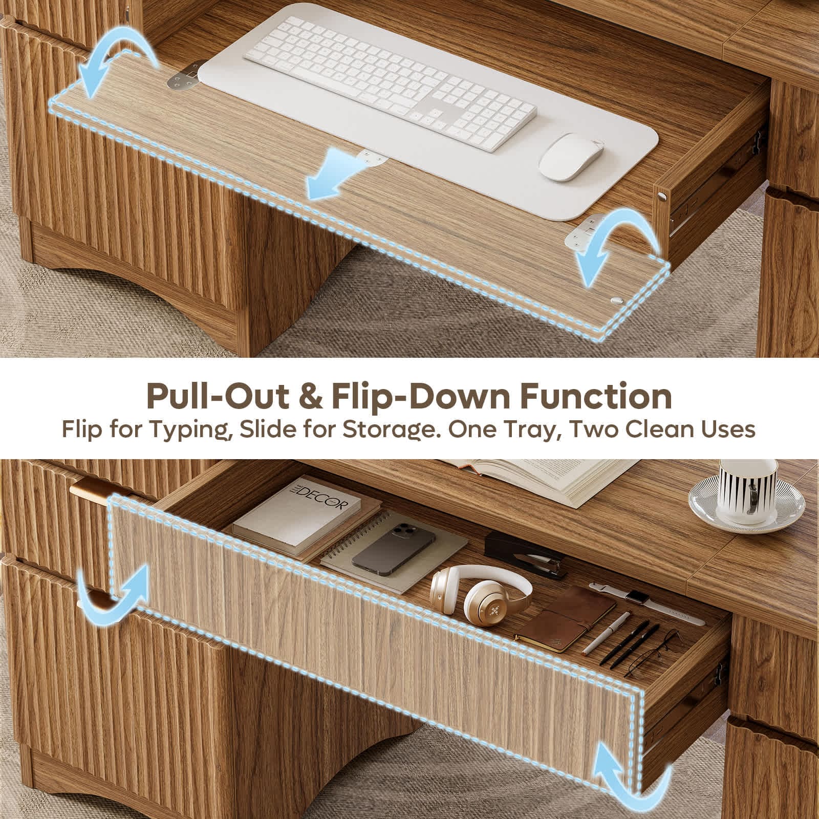 Bestier LOW-H108016A-LOG desks - View #6