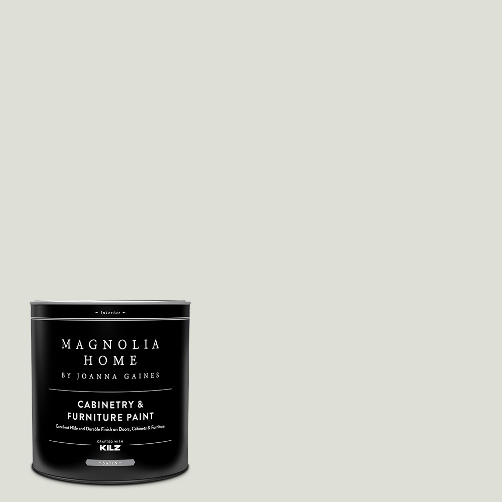 Magnolia Home MAG068-4141122  by Joanna Gaines Satin Chime Gray MAG068 Tintable Cabinet Furniture Paint Enamel ( 1-quart )
