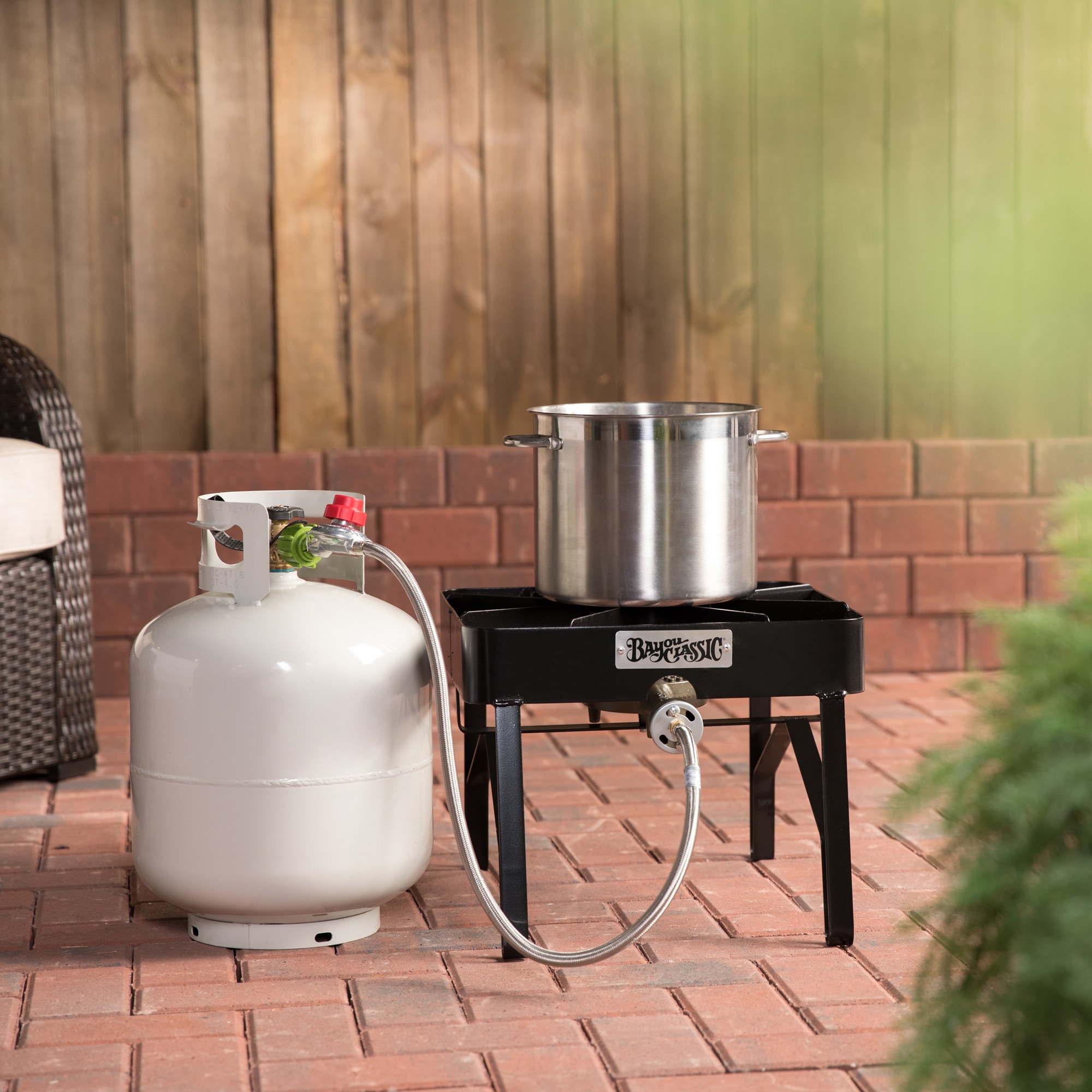 Bayou Classic PS115 Patio Stove with Griddle Tapper