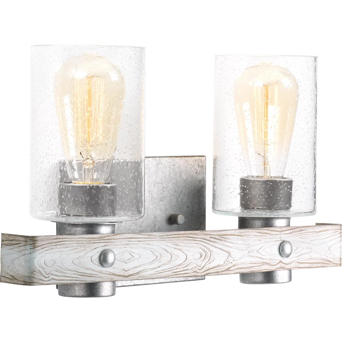 Progress Lighting P300124-141 Gulliver 15.5-in 2 -Light Gray Farmhouse Vanity light