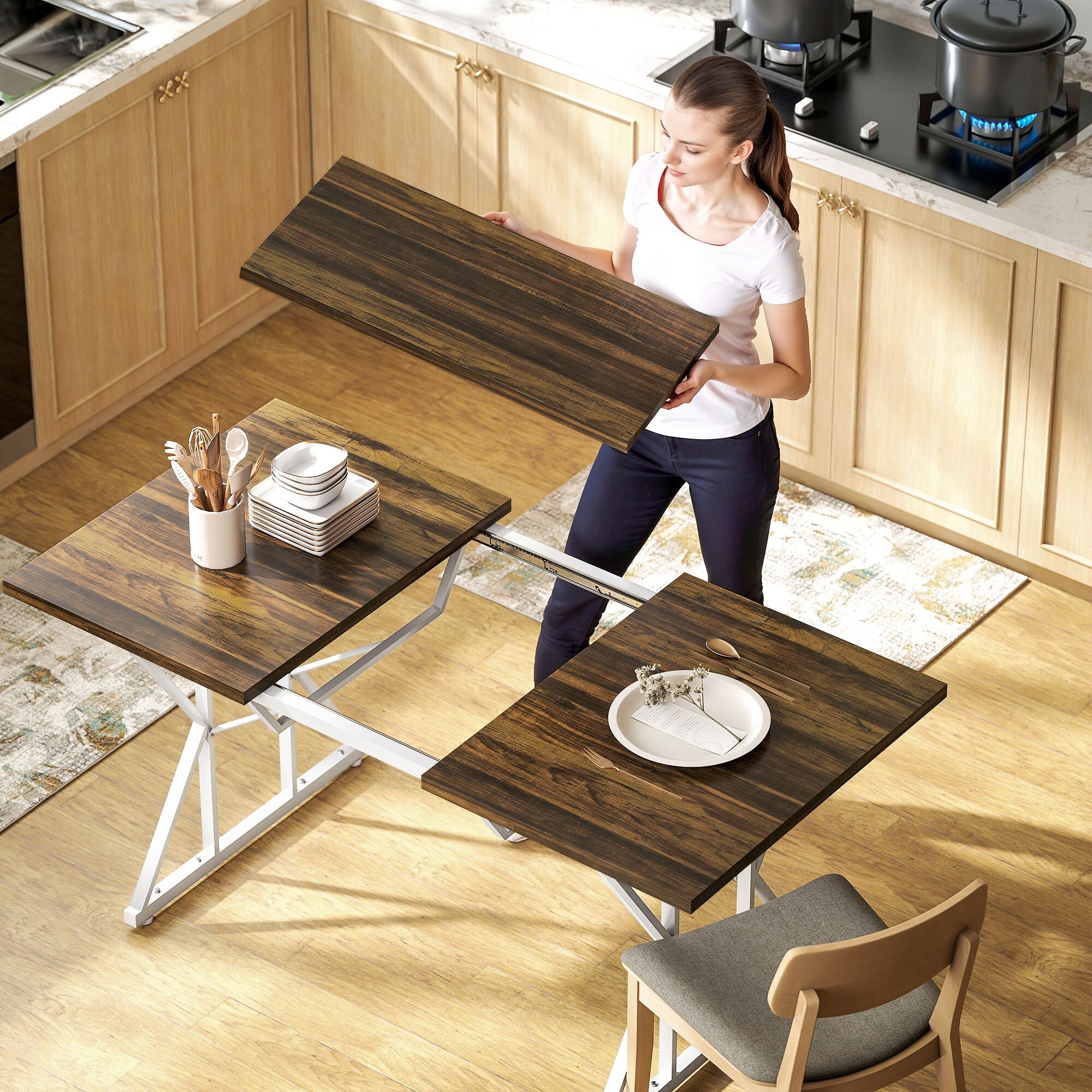 HomCom 83A-206V80BN Folding-Tables - View #7