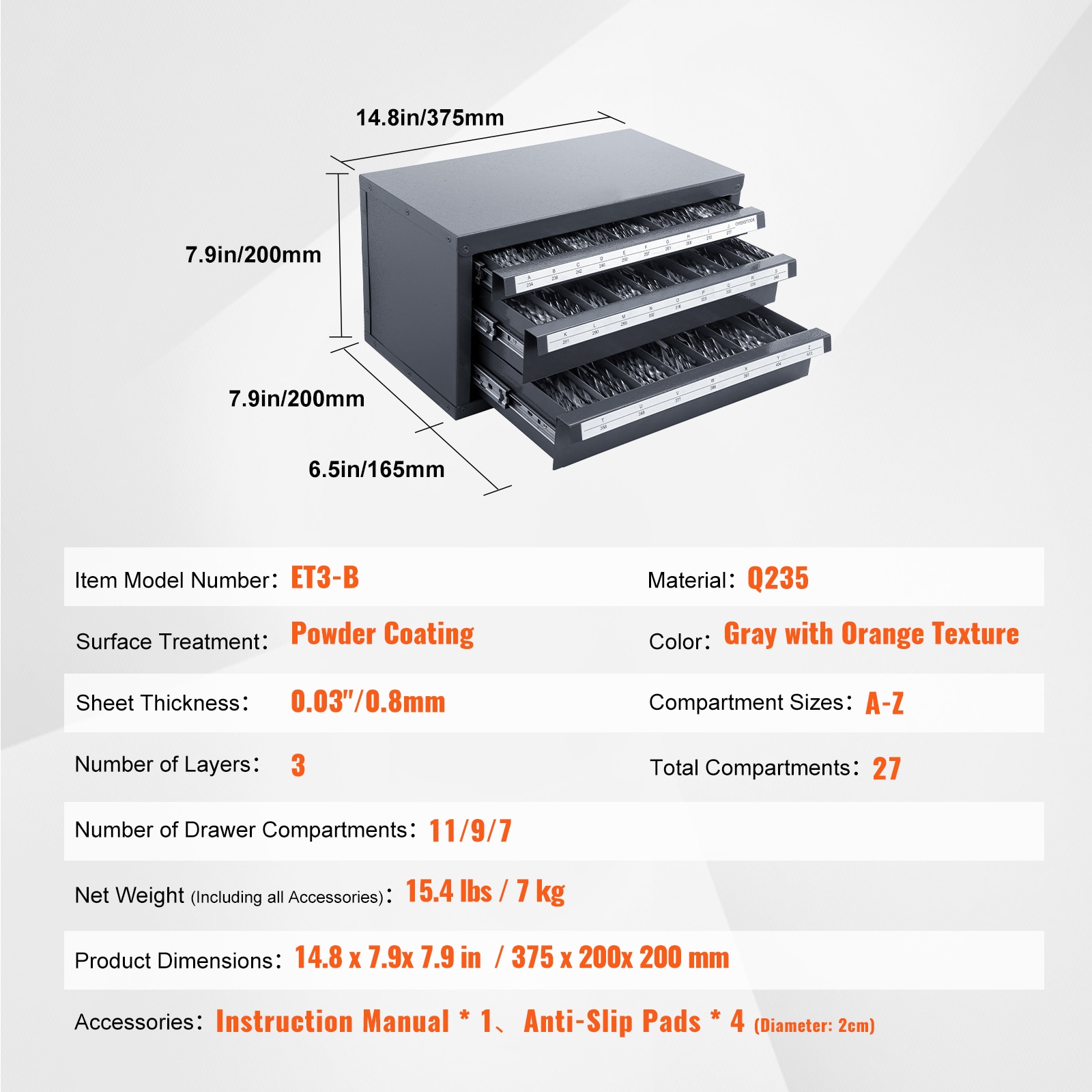 VEVOR SCZTFPGJXADZ00702V0 Tool-Chests - View #7