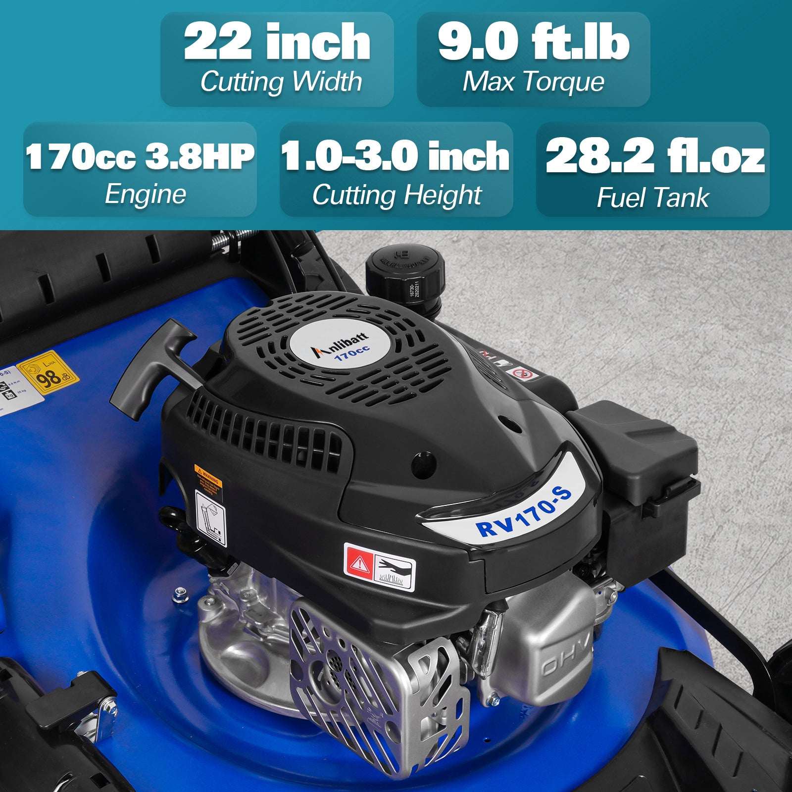 Anlibatt TMA-0564-LAN Gas-Walk-Behind-Mowers - View #3