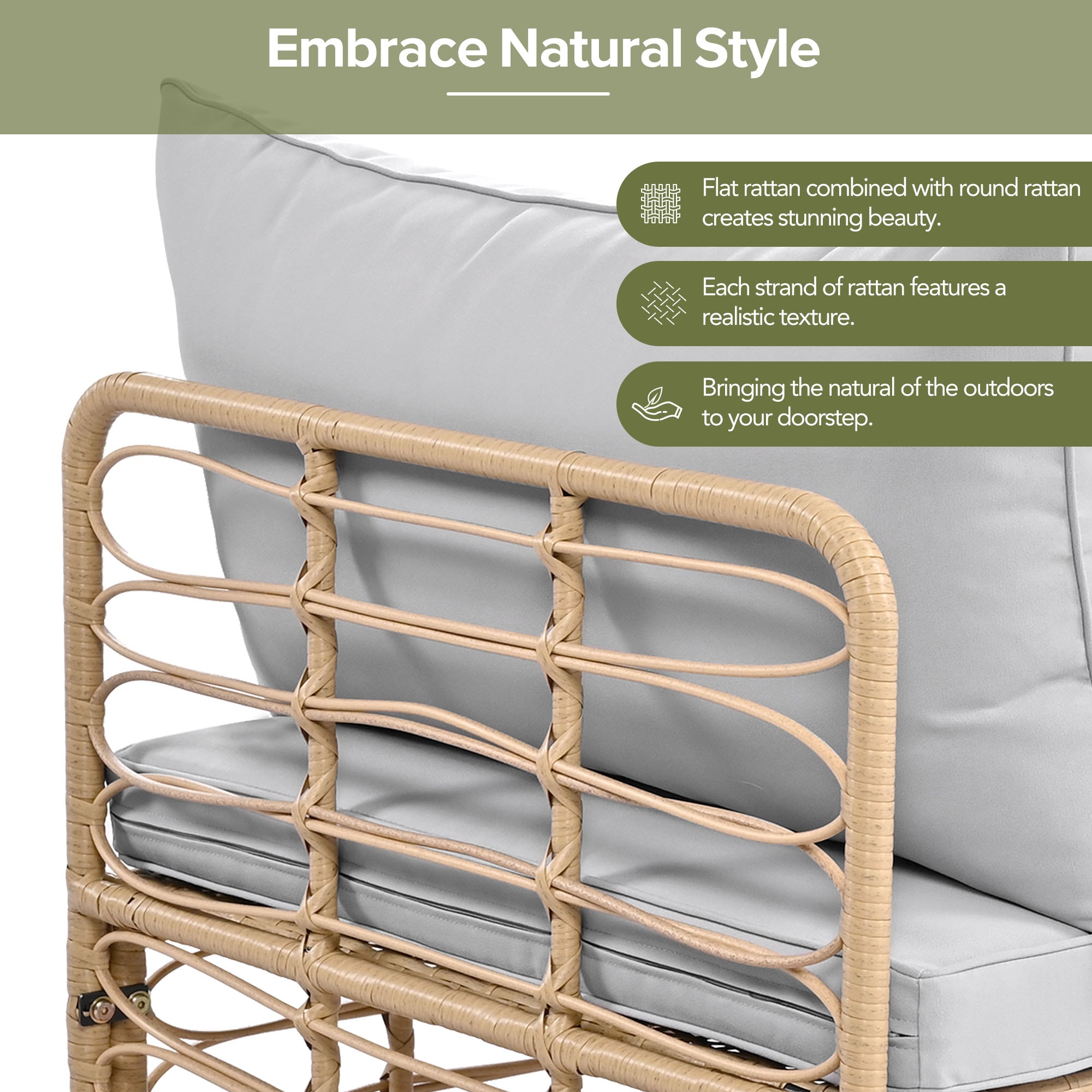 Nestfair HPGO1233E Patio-Sofas-Daybeds - View #7