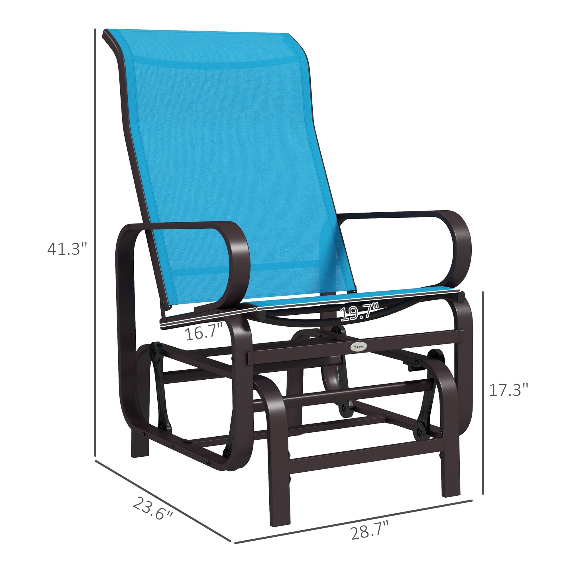 Outsunny 84A-009V00BU Swing-Gliders - View #3